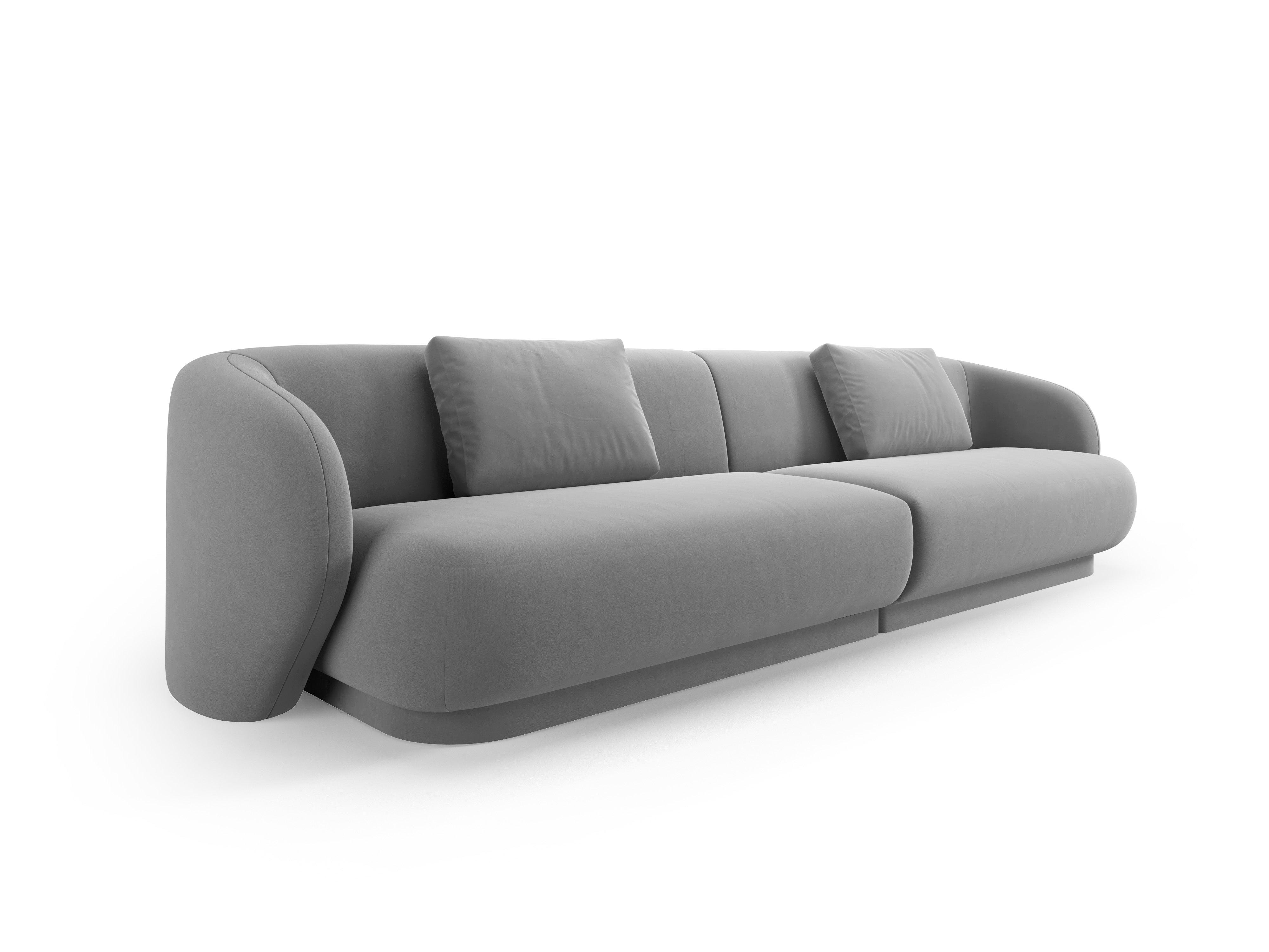 Sofa 4-osobowa aksamitna CAMDEN szary Cosmopolitan Design    Eye on Design