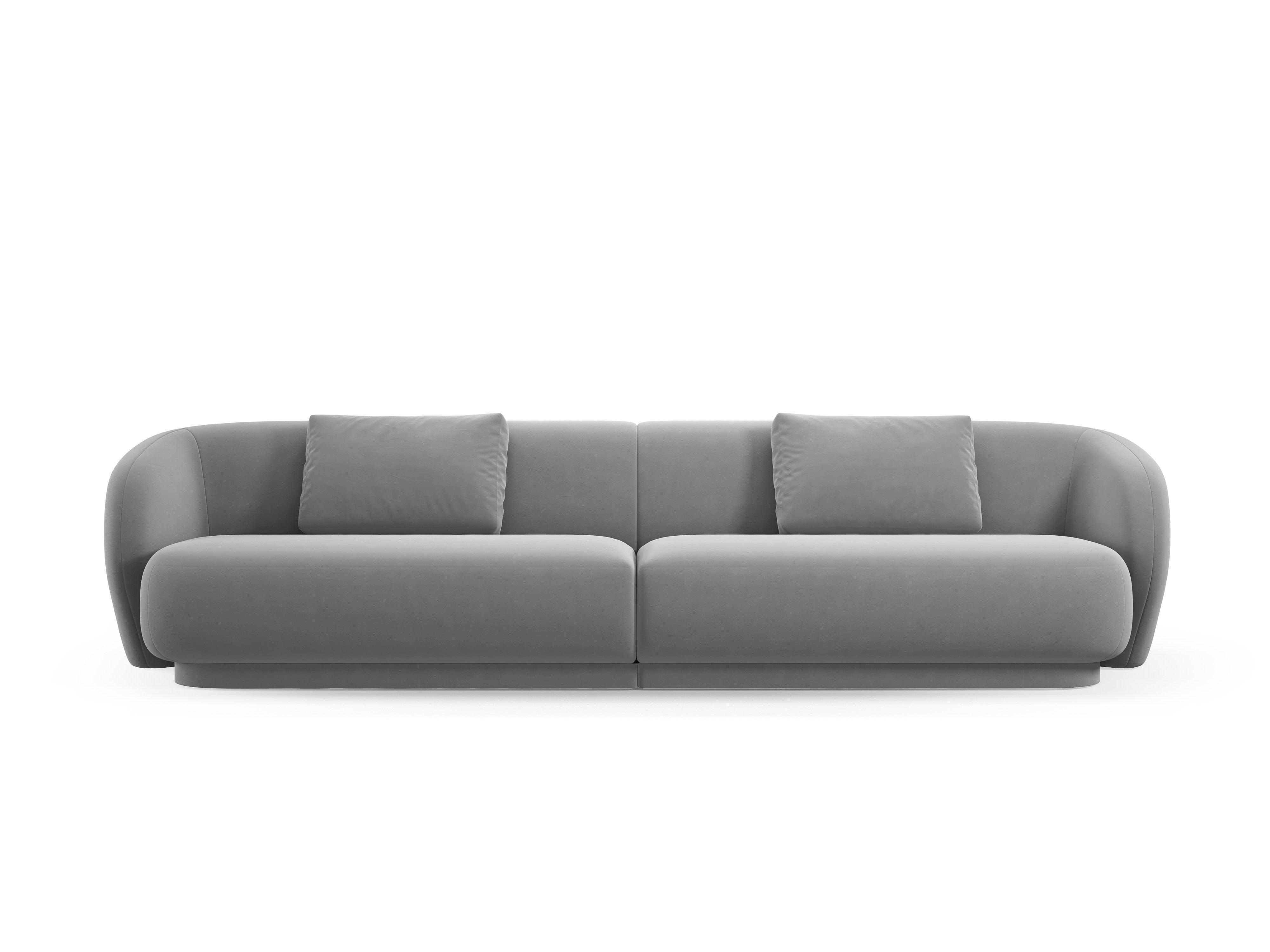 Sofa 4-osobowa aksamitna CAMDEN szary Cosmopolitan Design    Eye on Design