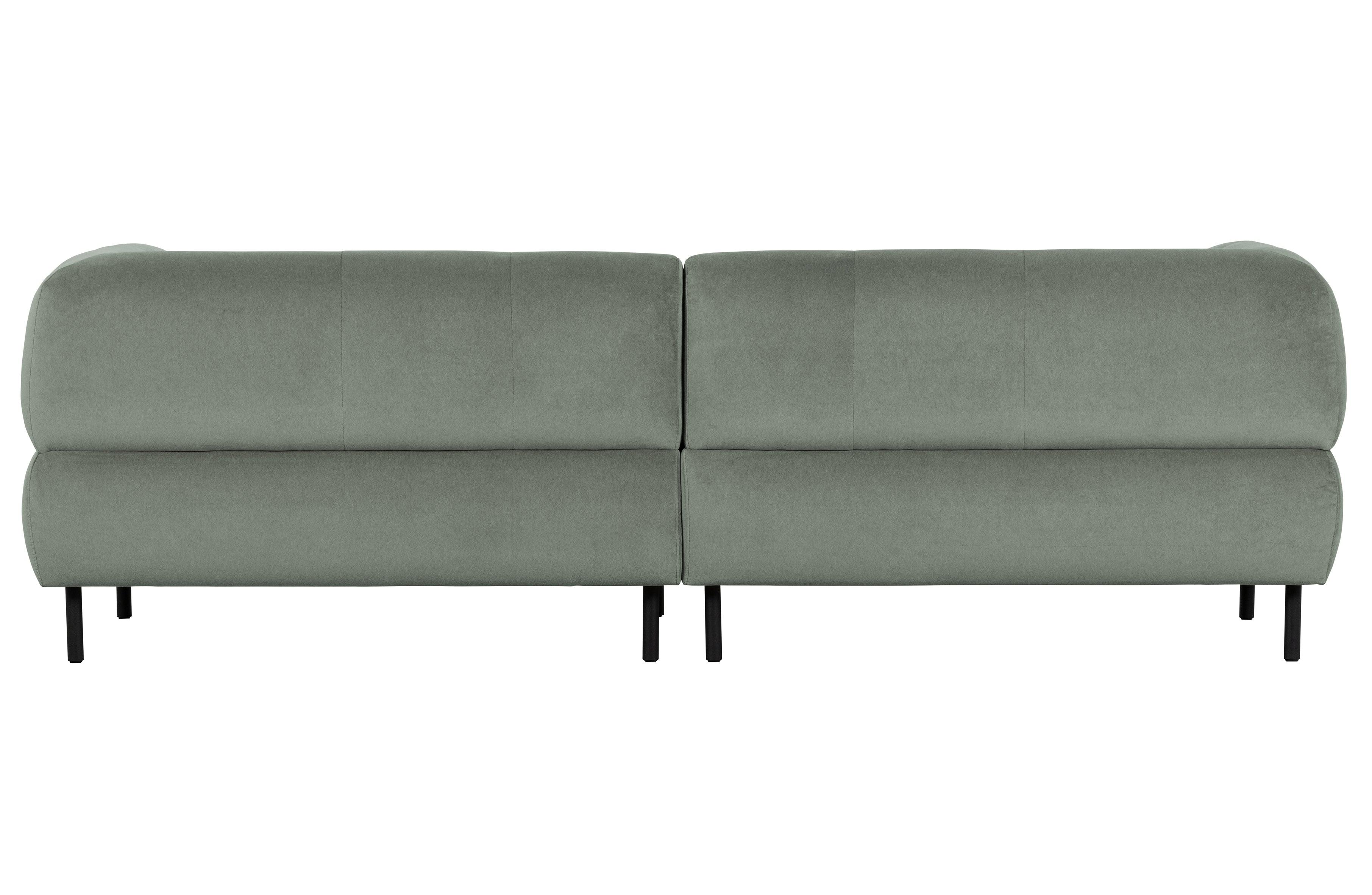 Sofa 4-osobowa aksamitna LLOYD jasnozielony Woood Exclusive    Eye on Design