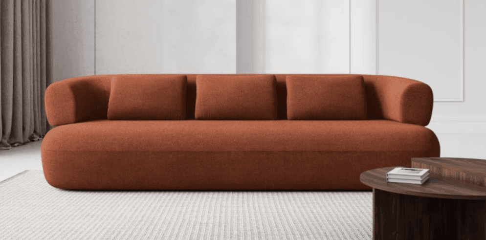 Sofa 4-osobowa ALDRIN ceglany boucle Windsor & Co    Eye on Design