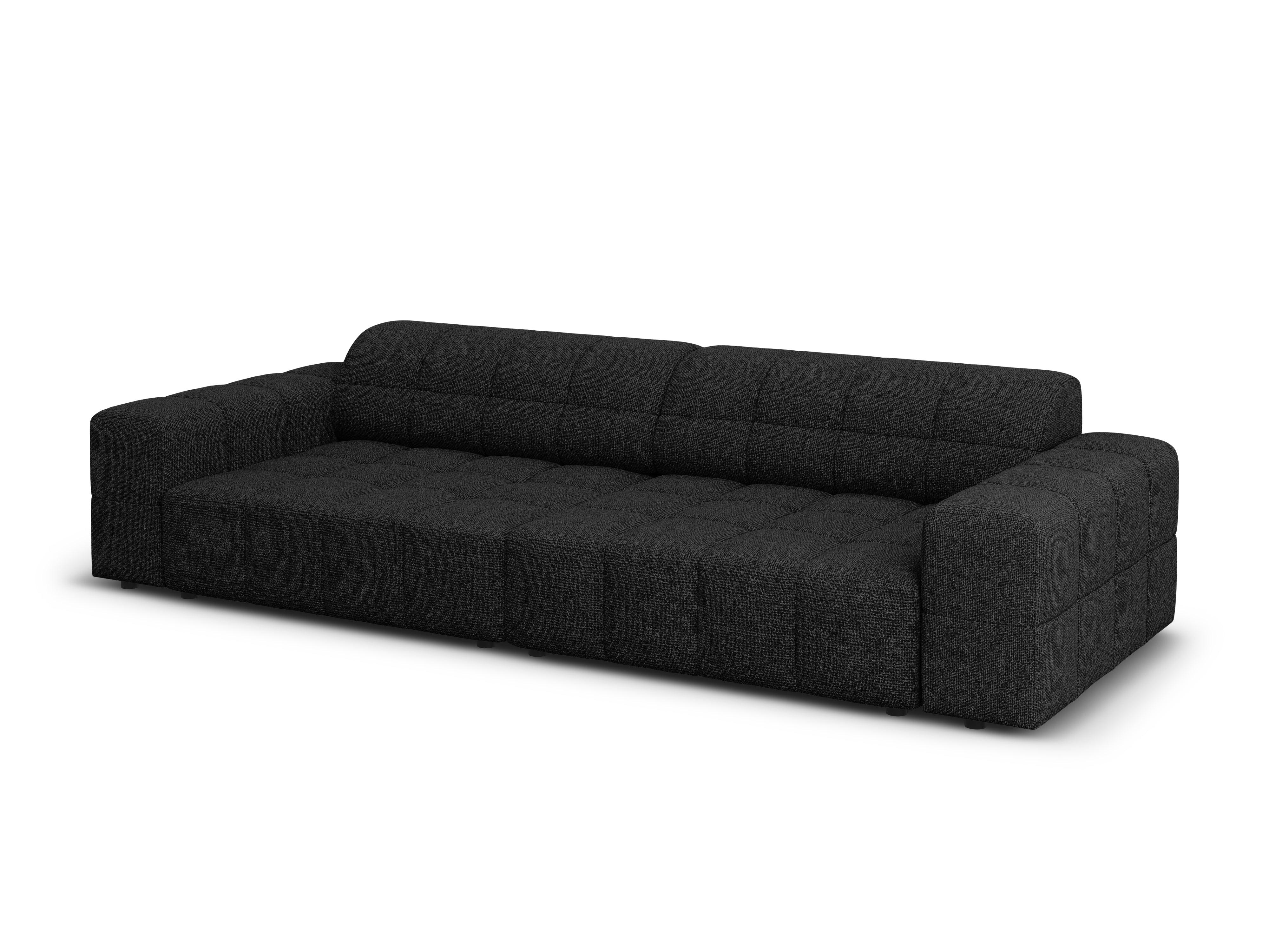 Sofa 4-osobowa CHICAGO czarny szenil Cosmopolitan Design    Eye on Design