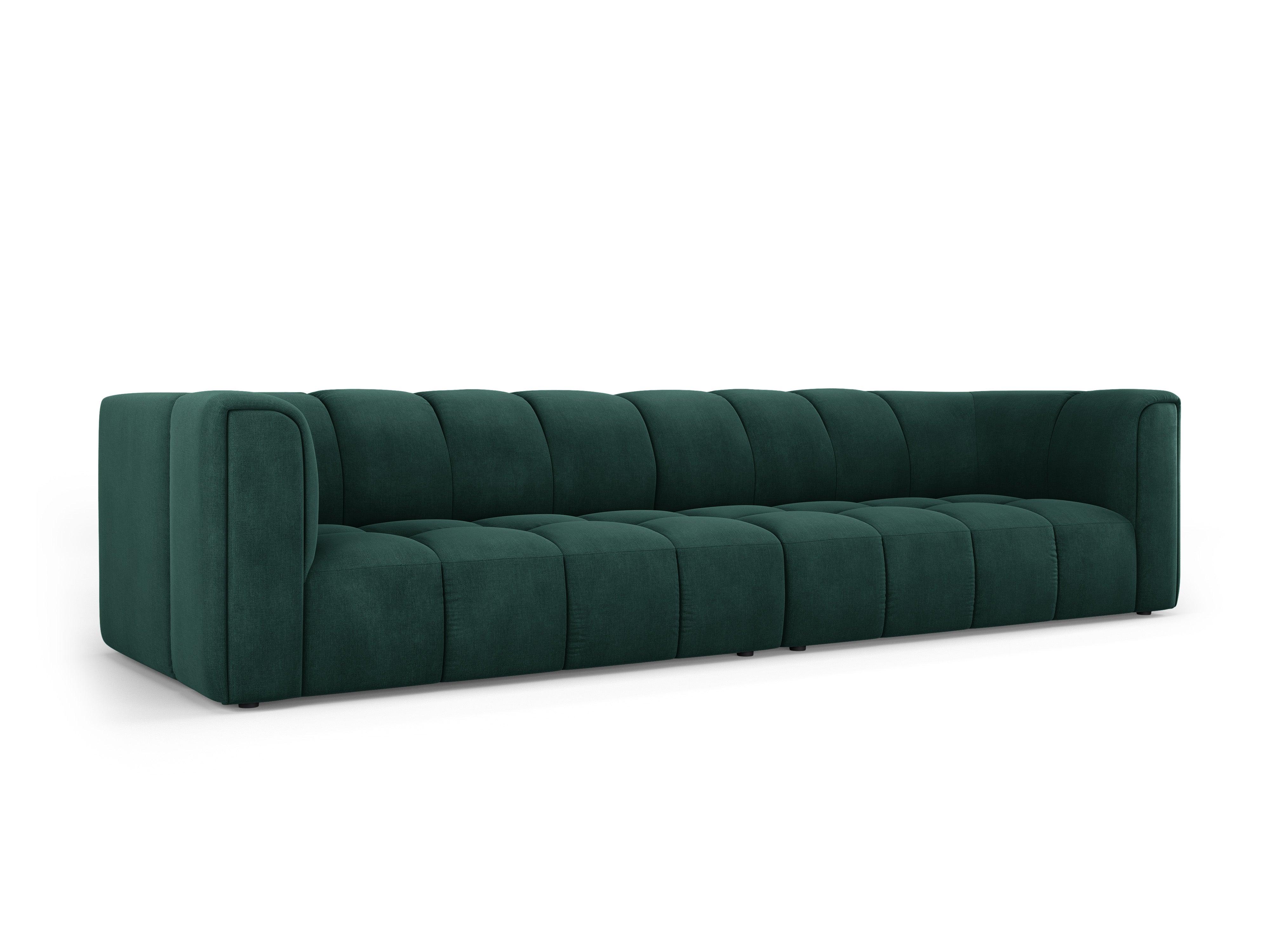 Sofa 4-osobowa FRANCESCA butelkowa zieleń szenil Milo Casa    Eye on Design