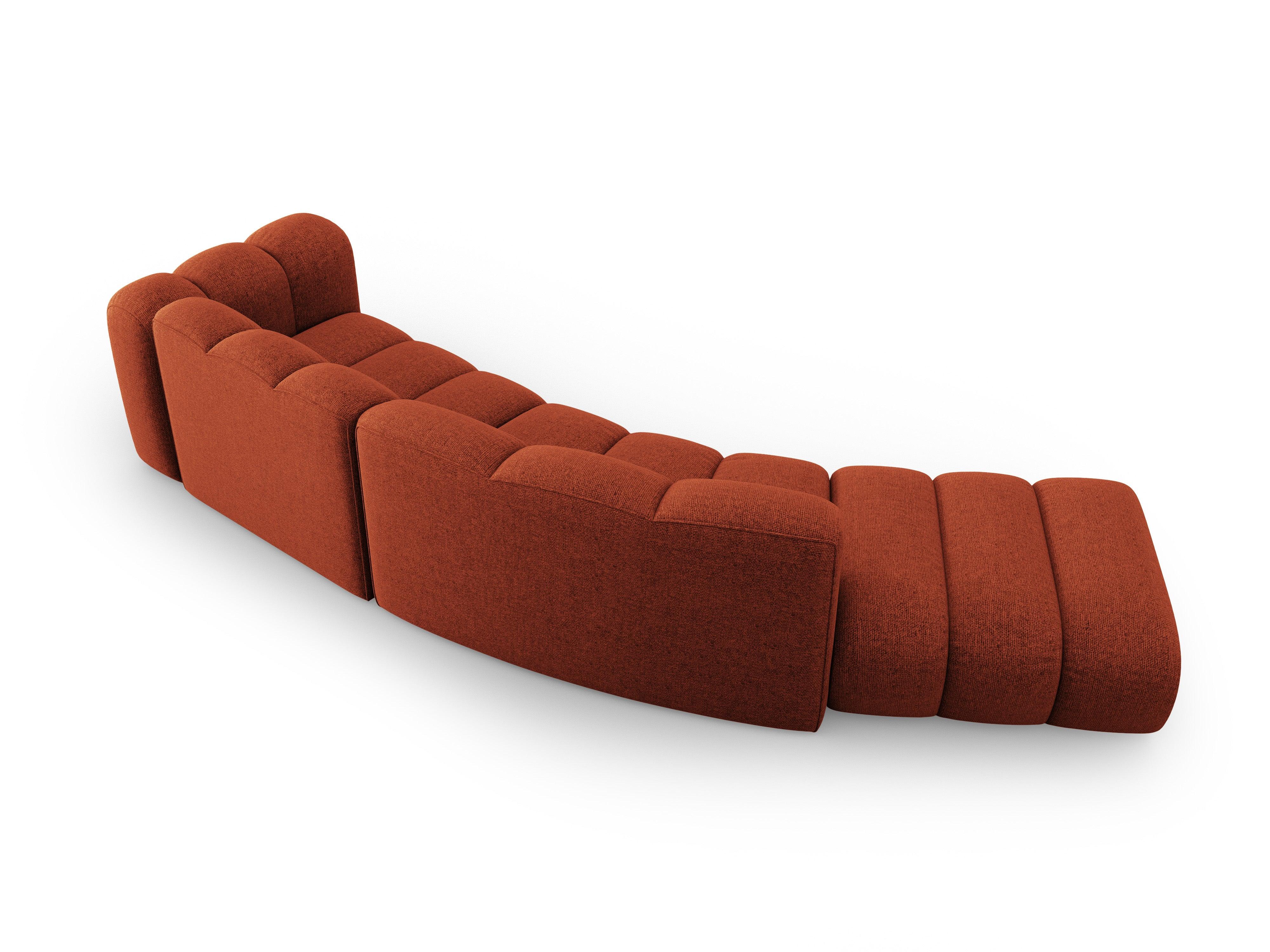 Sofa 5-osobowa lewostronna SKYLER ceglany szenil Interieurs 86    Eye on Design