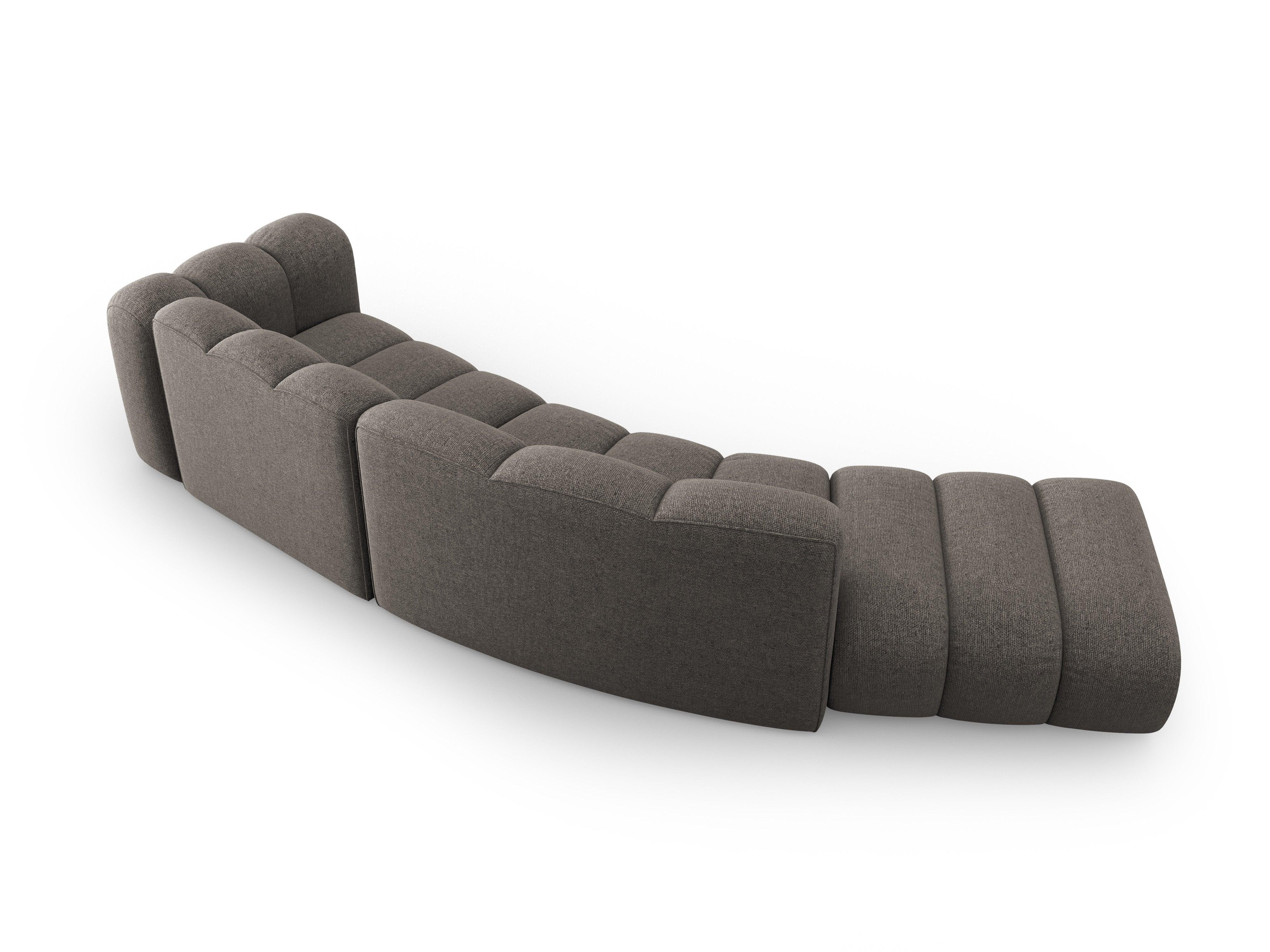 Sofa 5-osobowa lewostronna SKYLER szary szenil Interieurs 86    Eye on Design