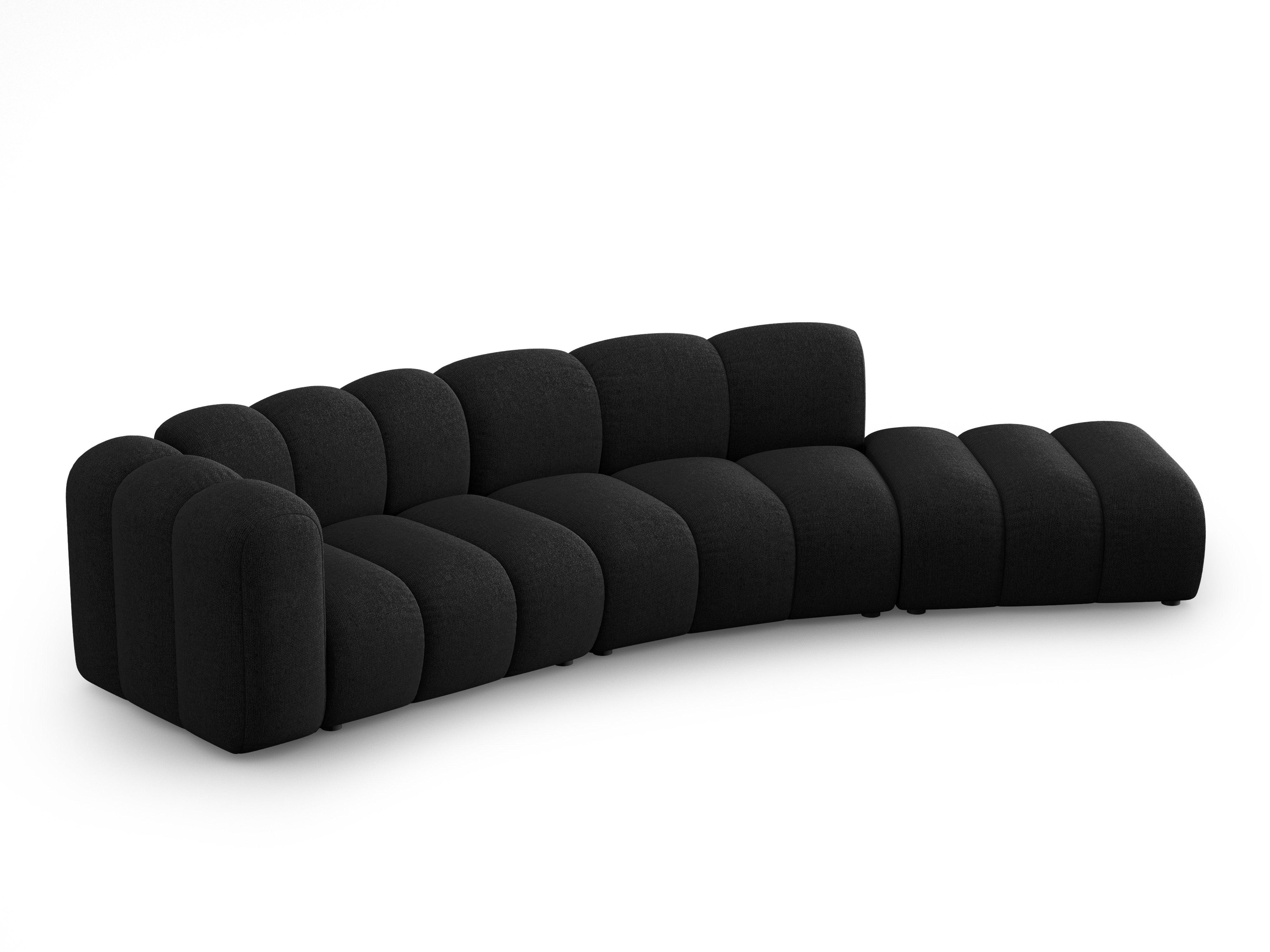 Sofa 5-osobowa prawostronna SKYLER czarny szenil Interieurs 86    Eye on Design