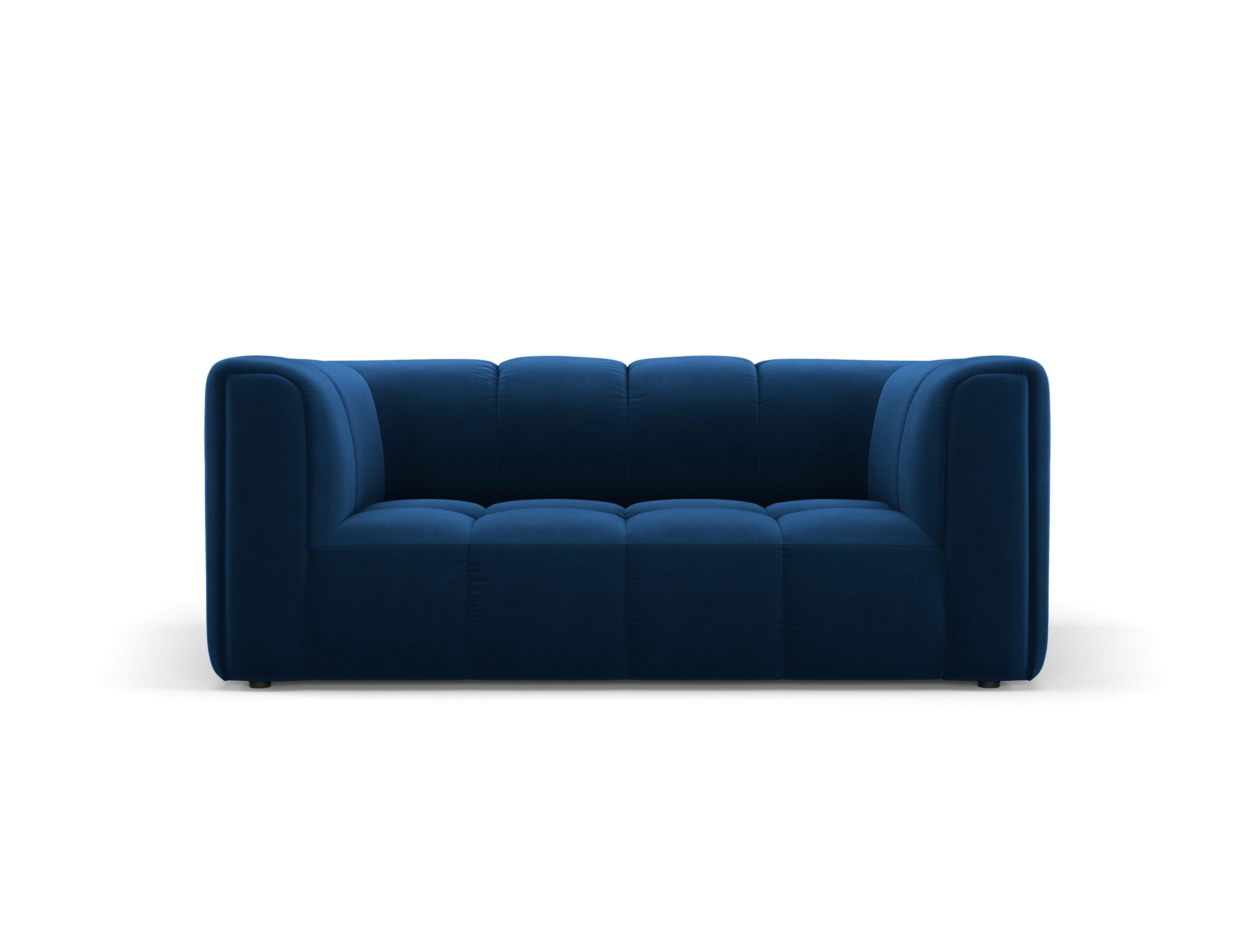 Sofa aksamitna 2-osobowa FRANCESCA granat królewski Milo Casa    Eye on Design