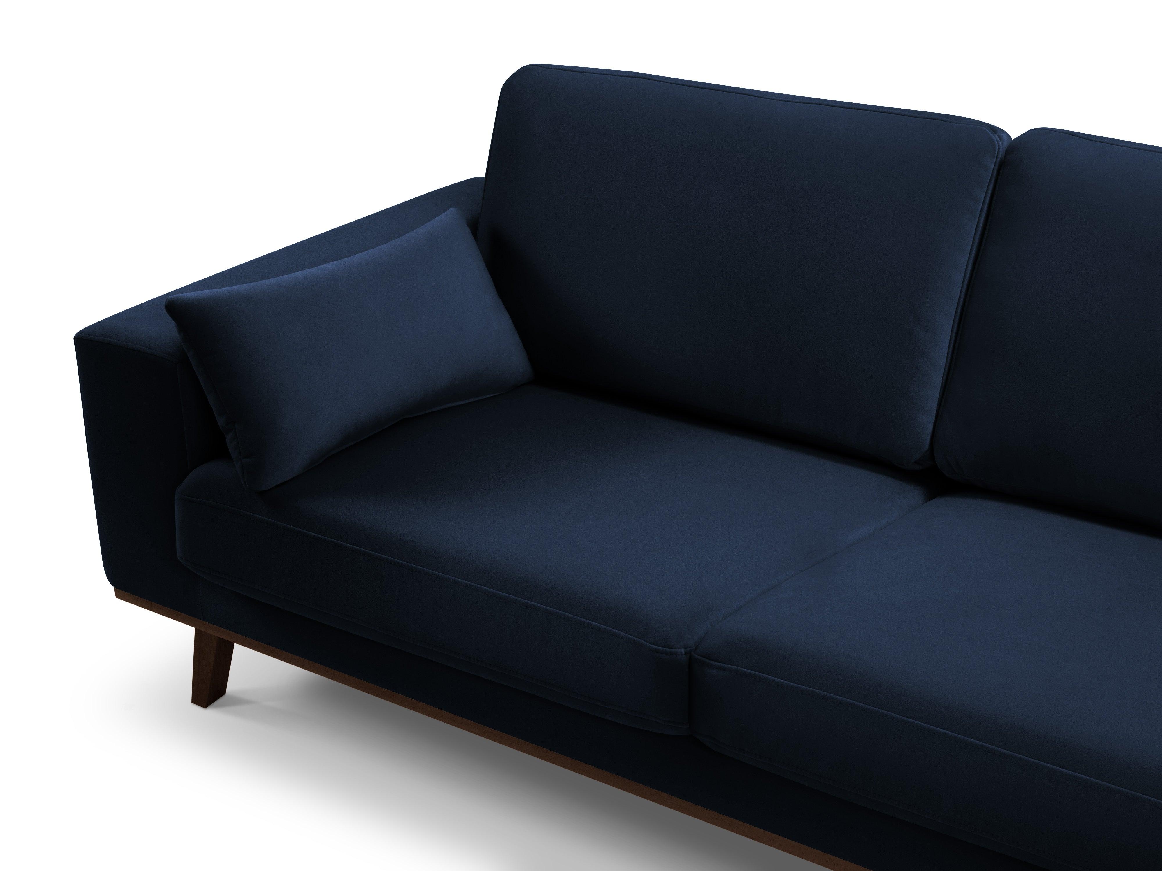 Sofa aksamitna 2-osobowa HEBE granat królewski Mazzini Sofas    Eye on Design