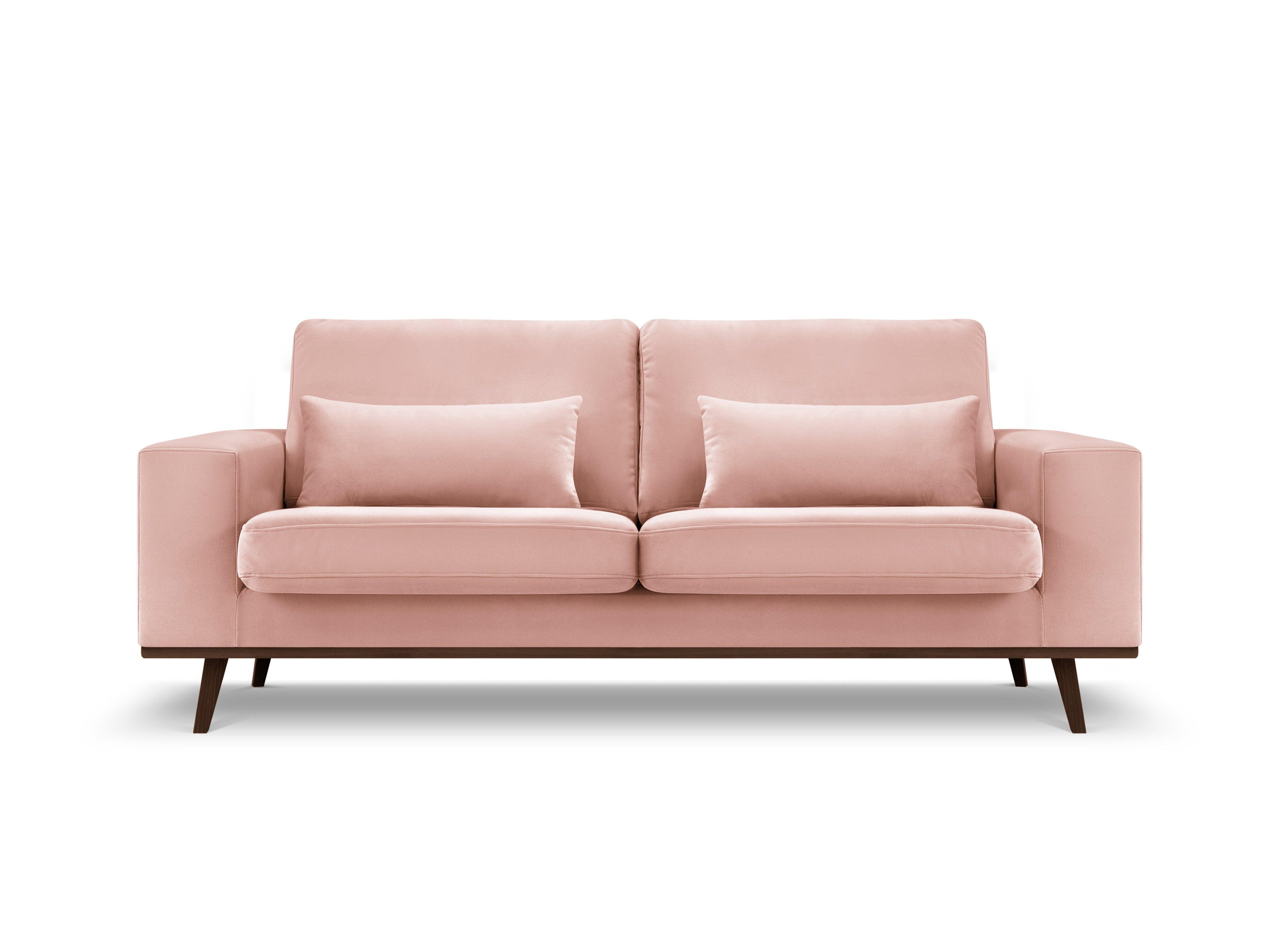 Sofa aksamitna 2-osobowa HEBE różowy Mazzini Sofas    Eye on Design