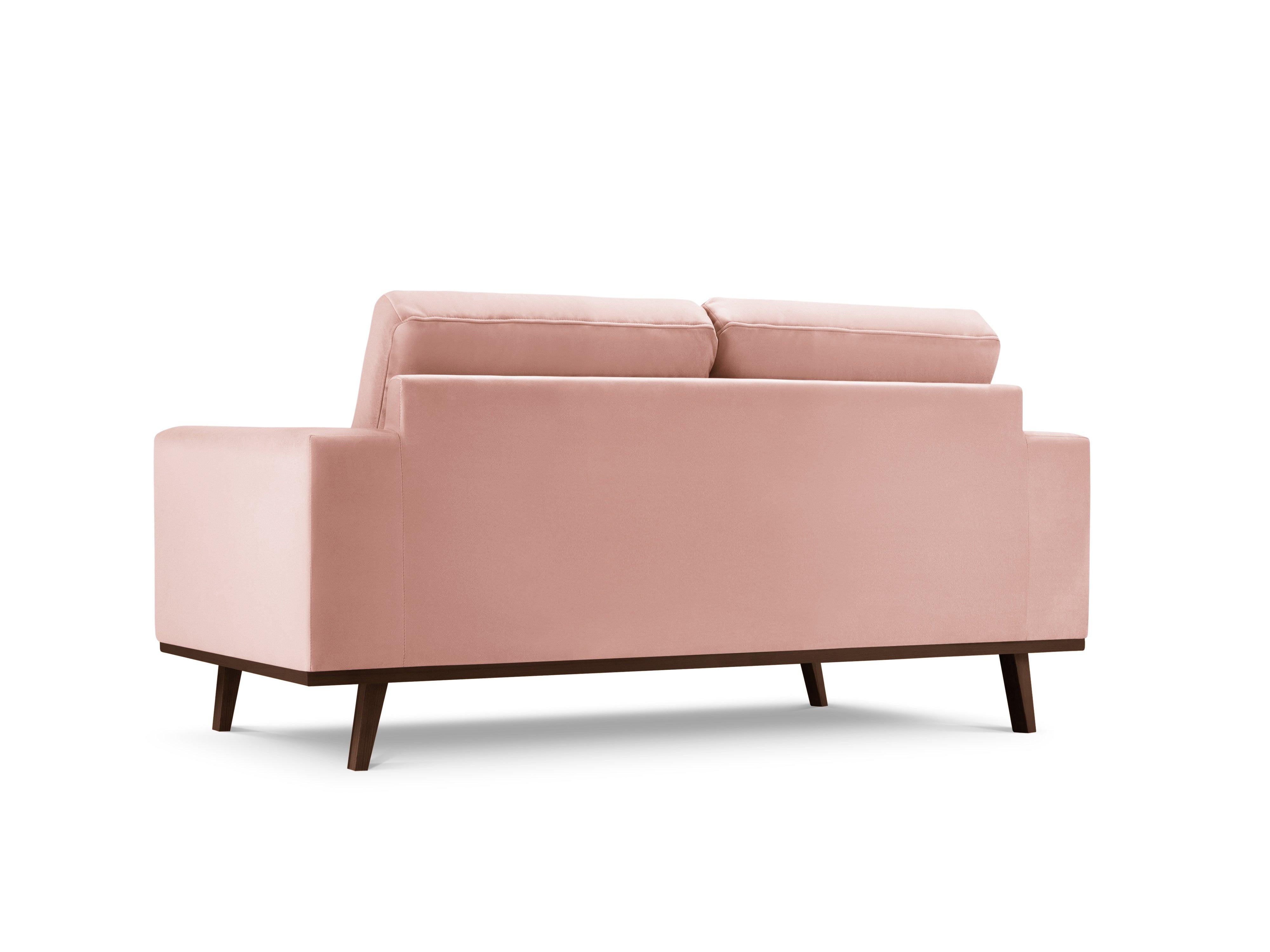 Sofa aksamitna 2-osobowa HEBE różowy Mazzini Sofas    Eye on Design