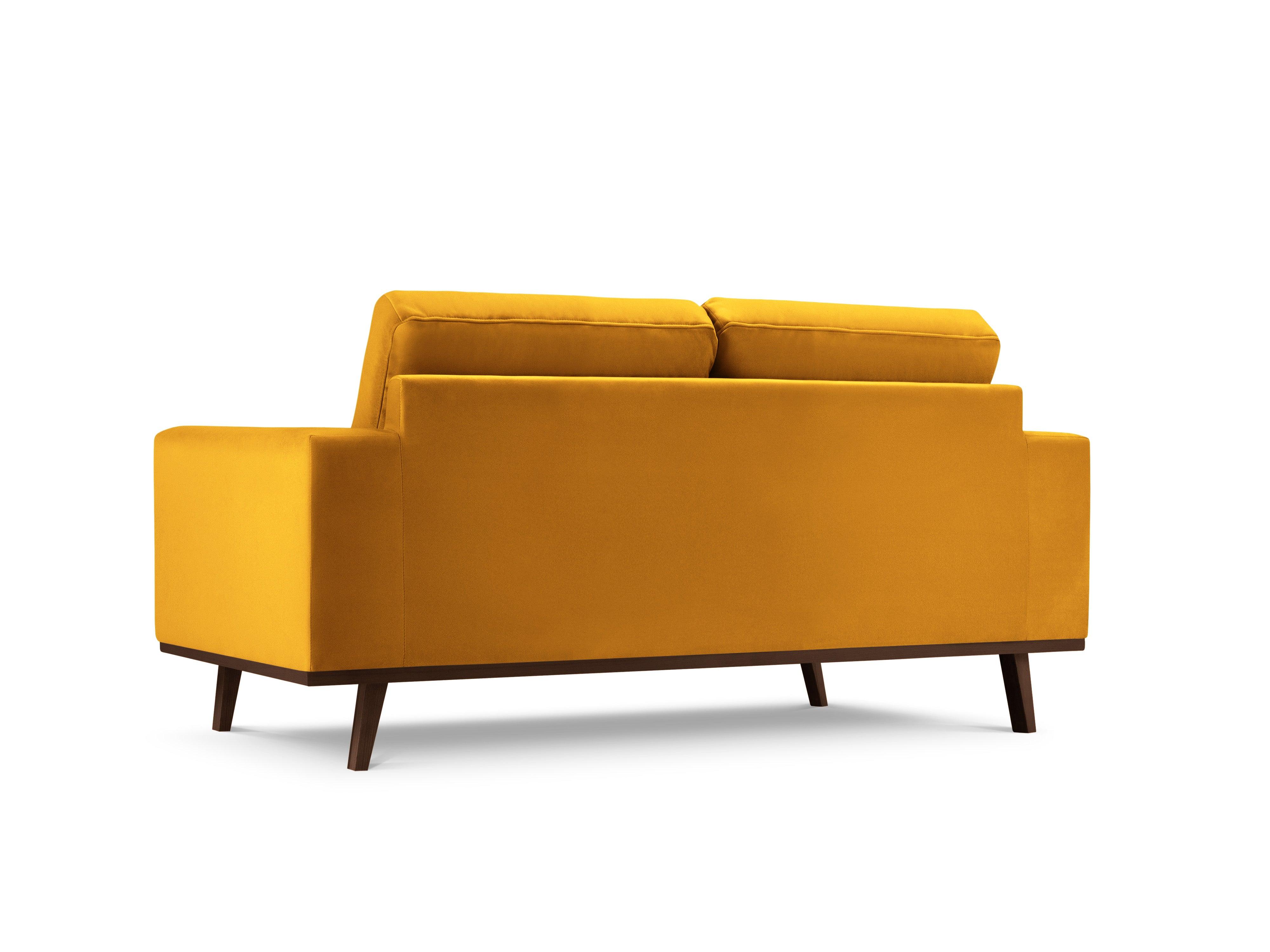 Sofa aksamitna 2-osobowa HEBE żółty Mazzini Sofas    Eye on Design