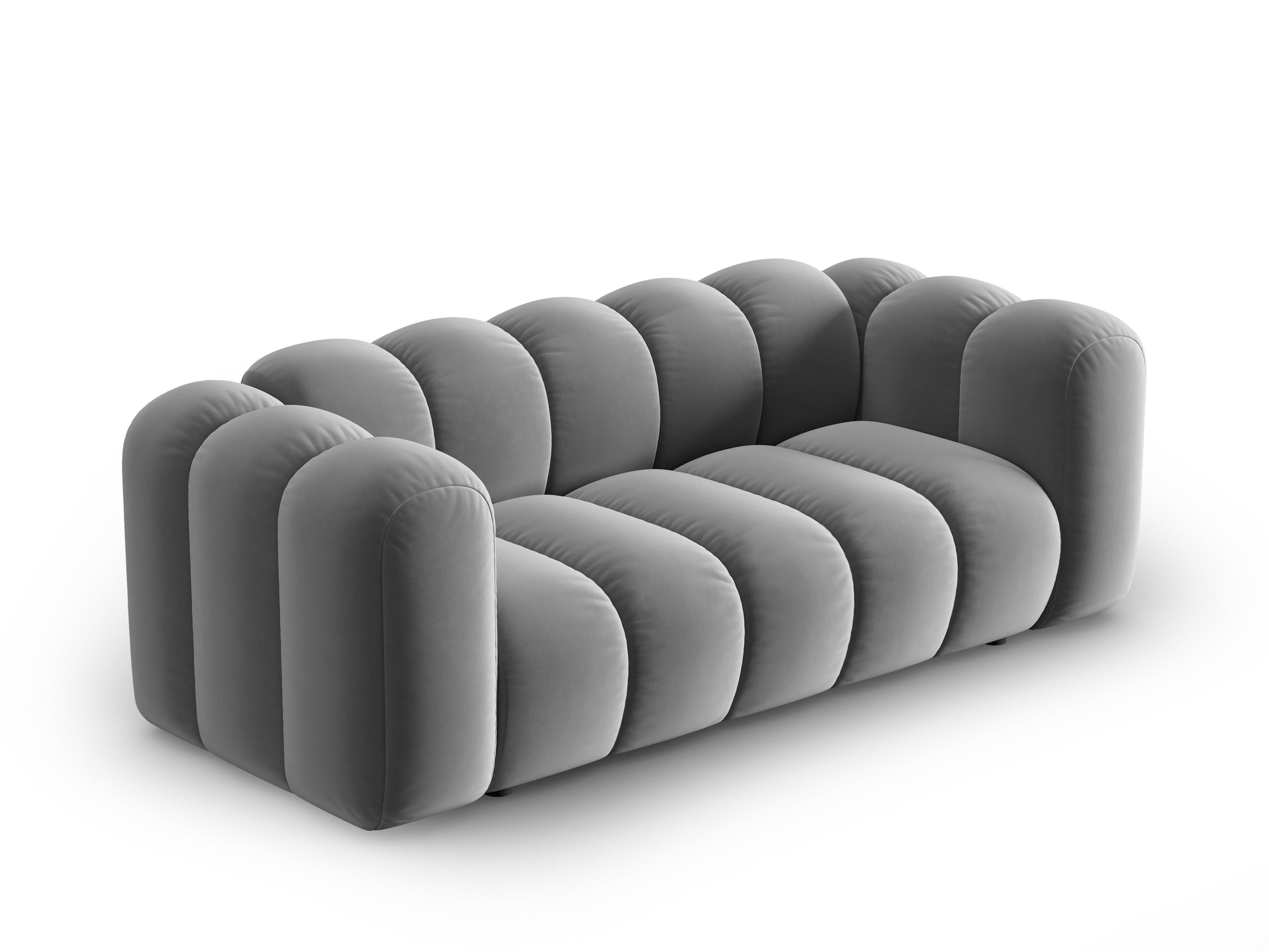 Sofa aksamitna 2-osobowa SKYLER szary Interieurs 86    Eye on Design