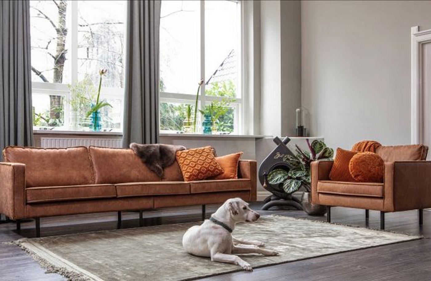 Sofa aksamitna 2,5-osobowa RODEO musztardowy Be Pure    Eye on Design