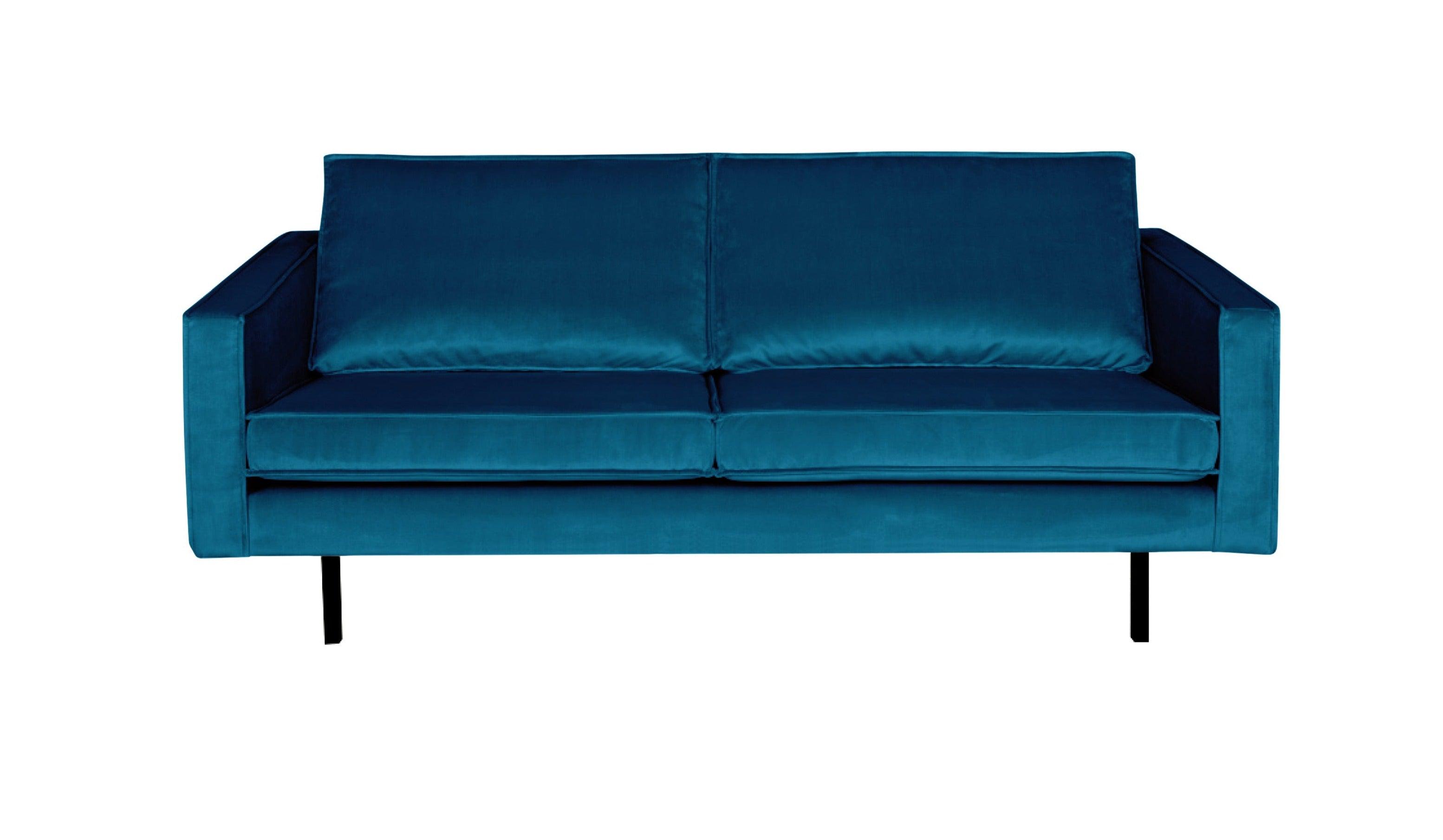 Sofa aksamitna 2,5-osobowa RODEO niebieski Be Pure    Eye on Design