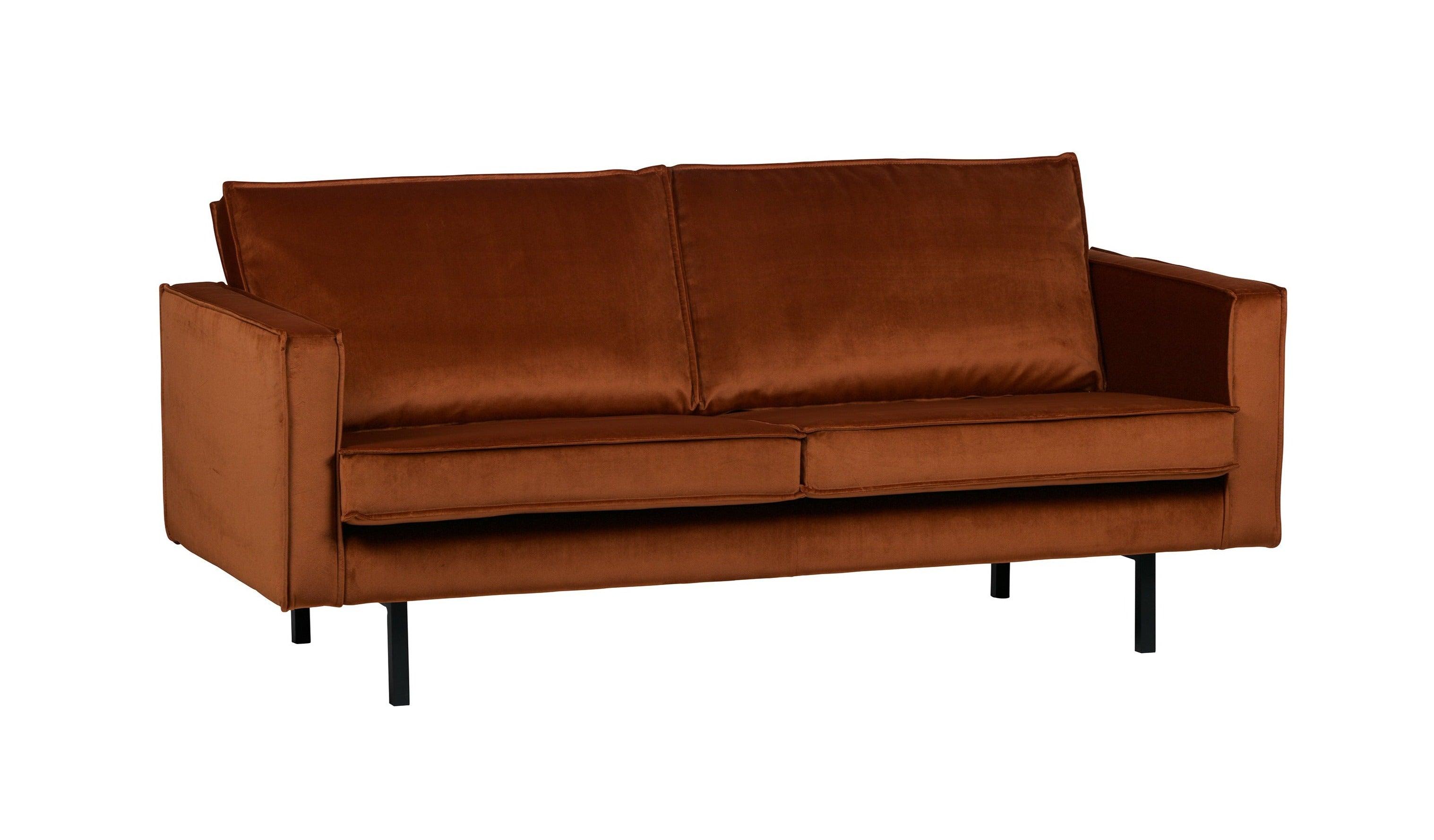 Sofa aksamitna 2,5-osobowa RODEO rdzawy Be Pure    Eye on Design