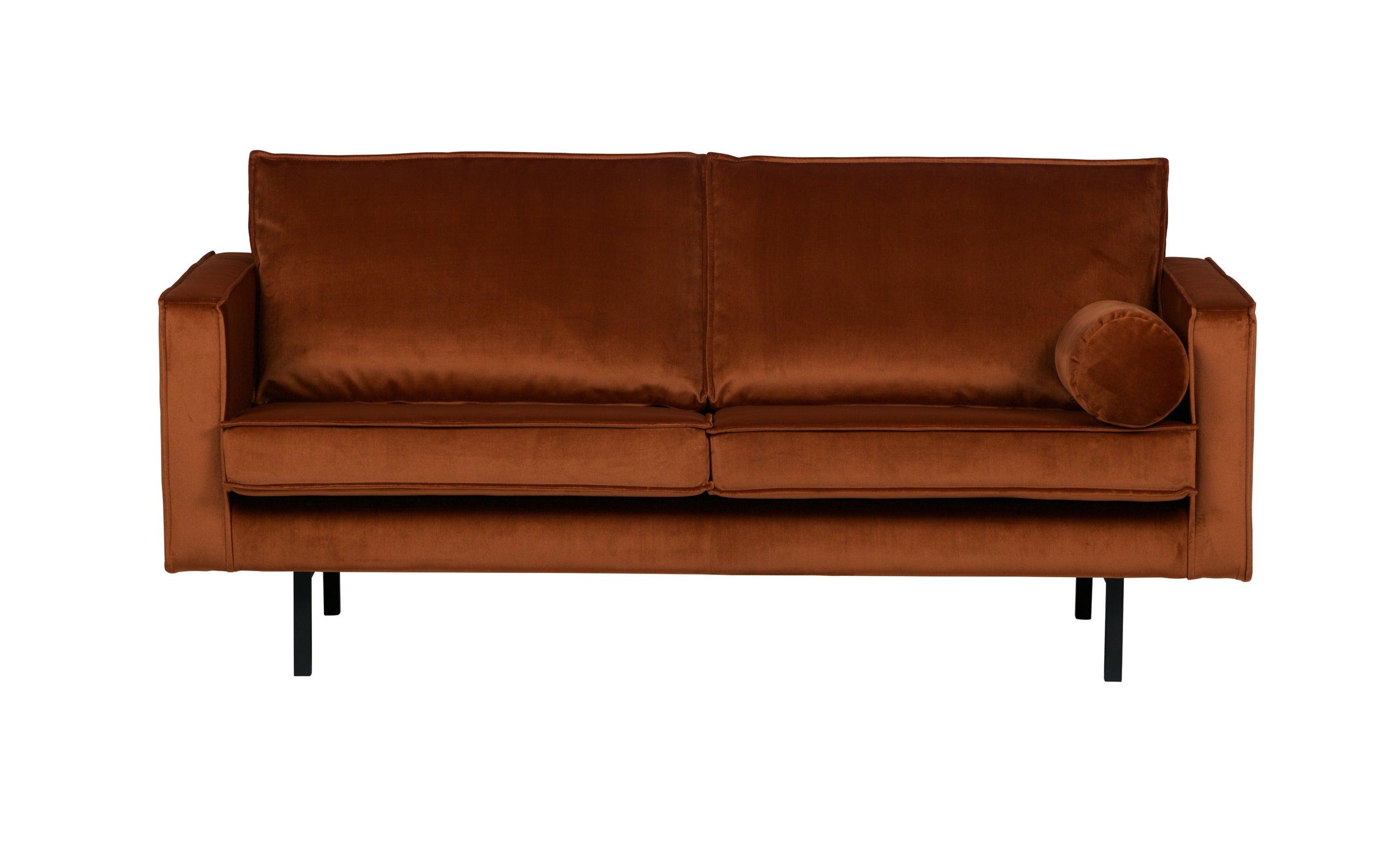 Sofa aksamitna 2,5-osobowa RODEO rdzawy Be Pure    Eye on Design