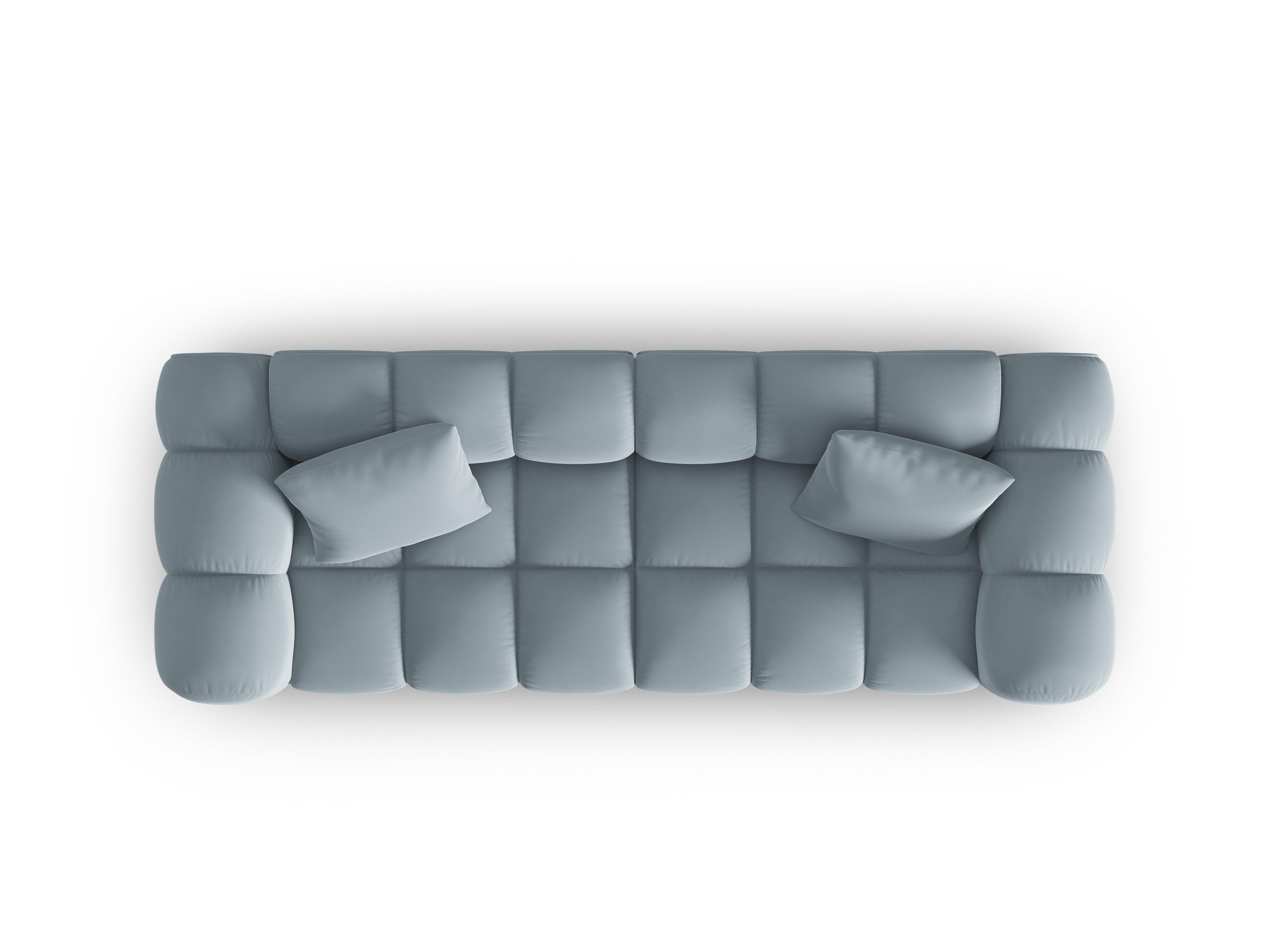 Sofa aksamitna 3-osobowa HALLEY jasnoniebieski Windsor & Co    Eye on Design