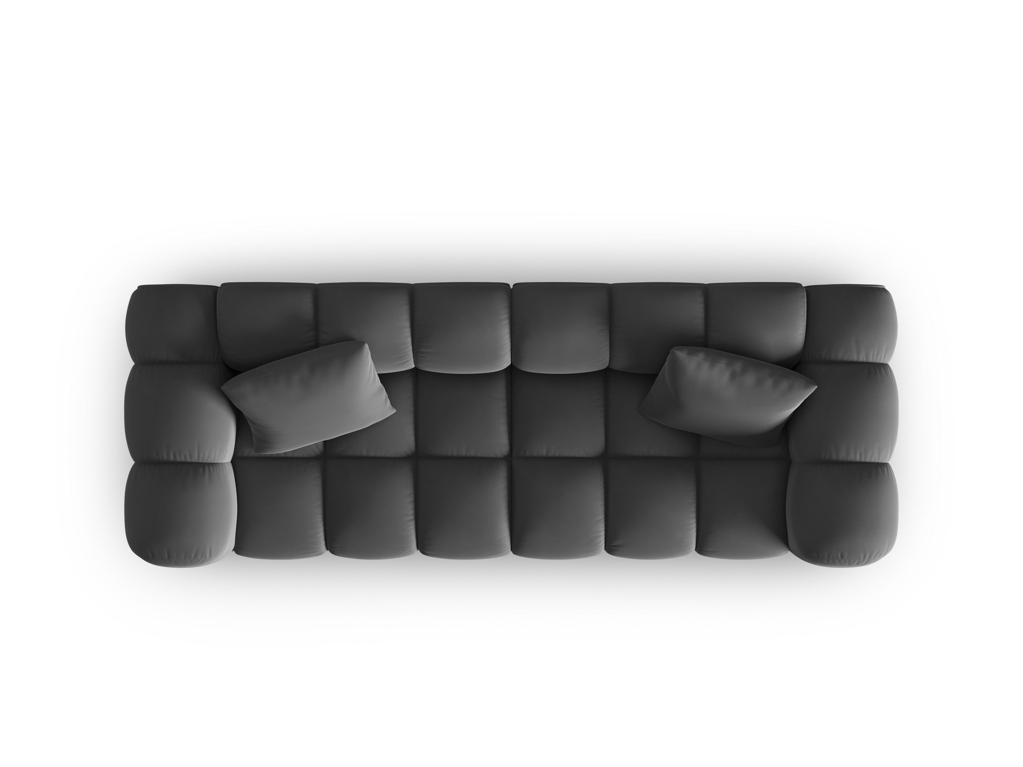 Sofa aksamitna 3-osobowa HALLEY szary Windsor & Co    Eye on Design