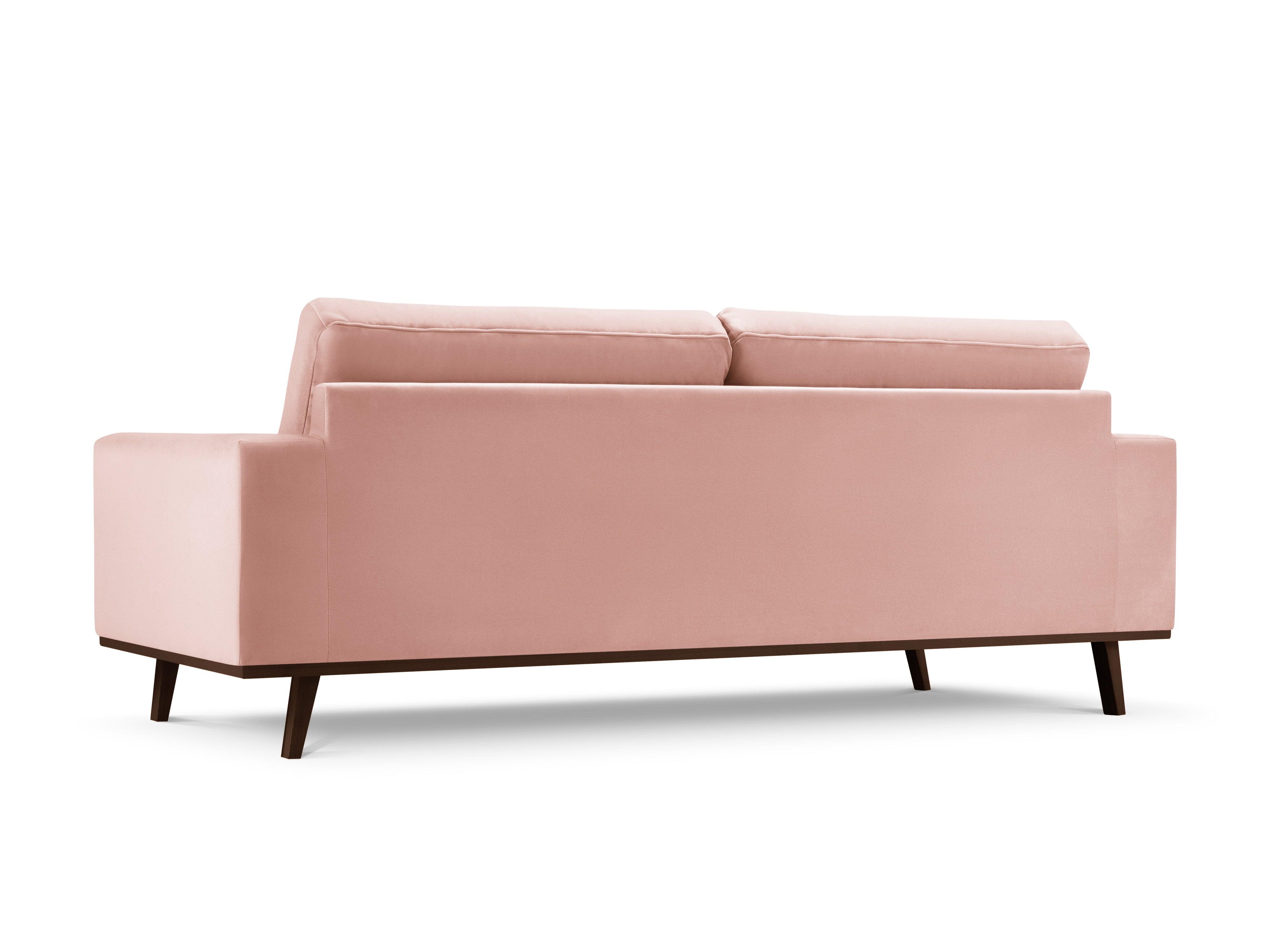 Sofa aksamitna 3-osobowa HEBE różowy Mazzini Sofas    Eye on Design