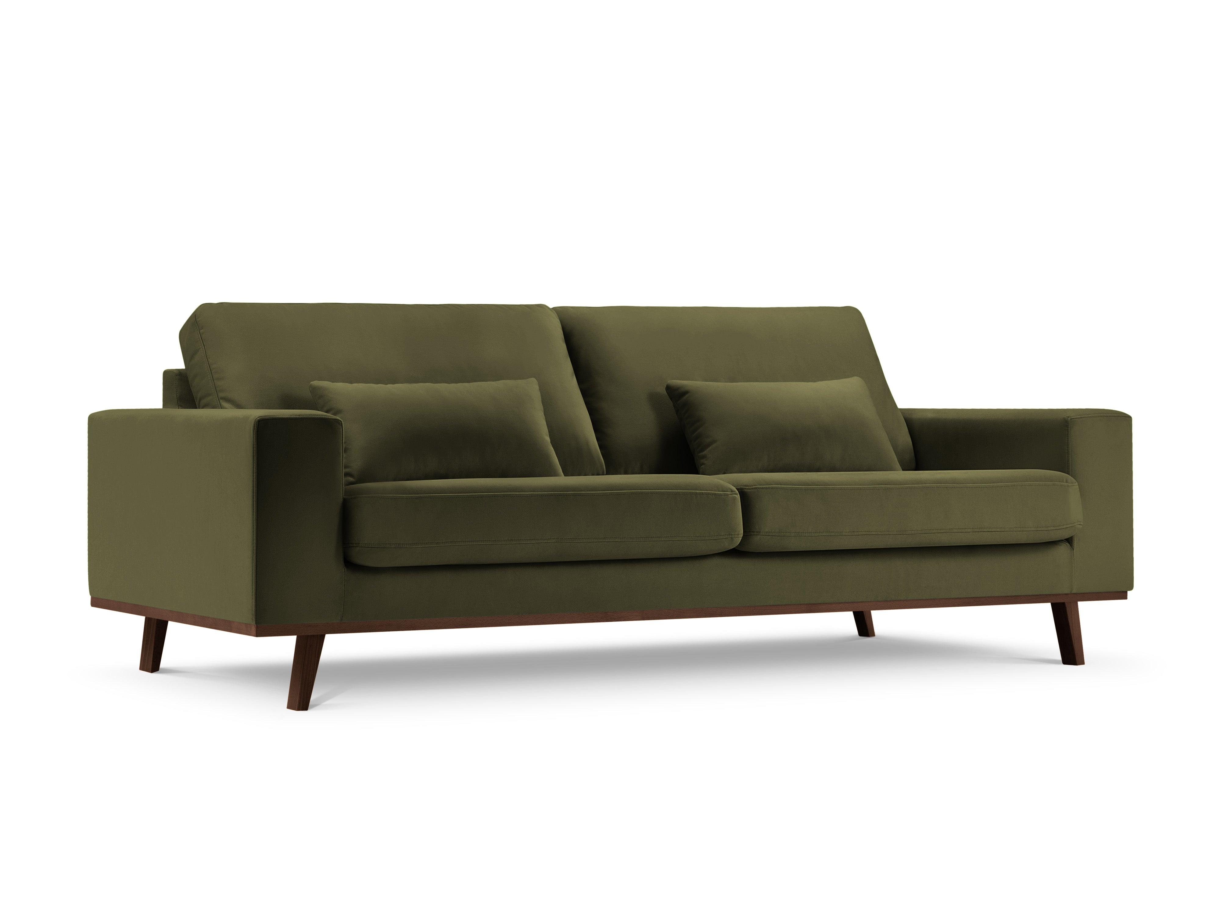 Sofa aksamitna 3-osobowa HEBE zielony Mazzini Sofas    Eye on Design