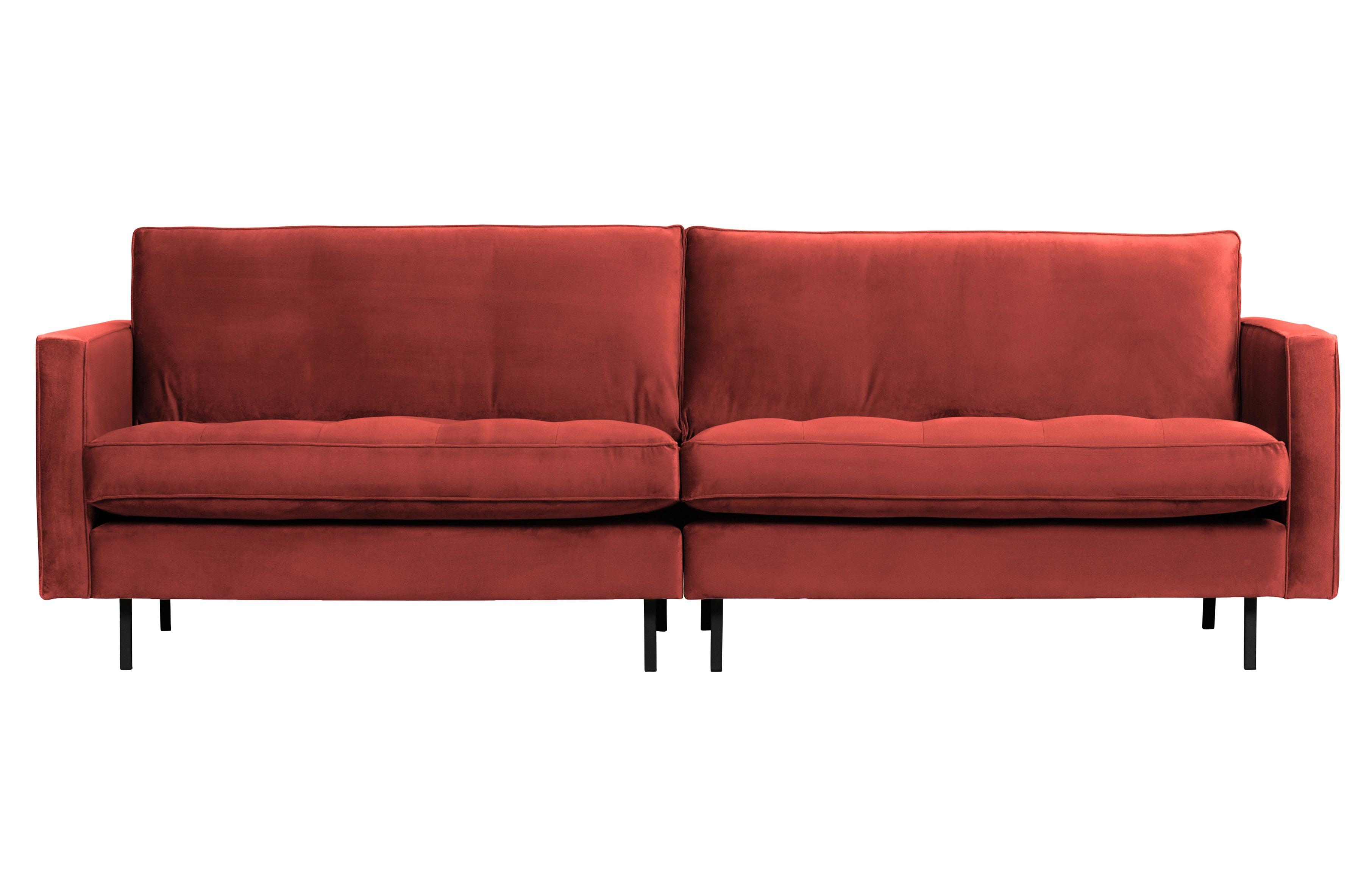 Sofa aksamitna 3-osobowa RODEO CLASSIC kasztanowy Be Pure    Eye on Design