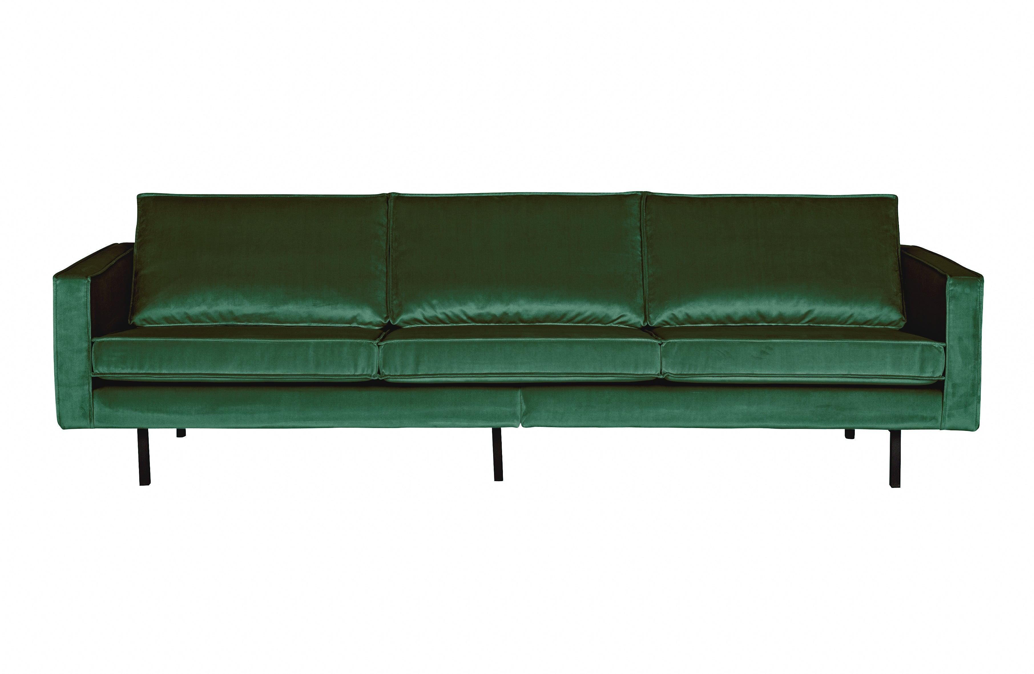 Sofa aksamitna 3-osobowa RODEO zielony Be Pure    Eye on Design