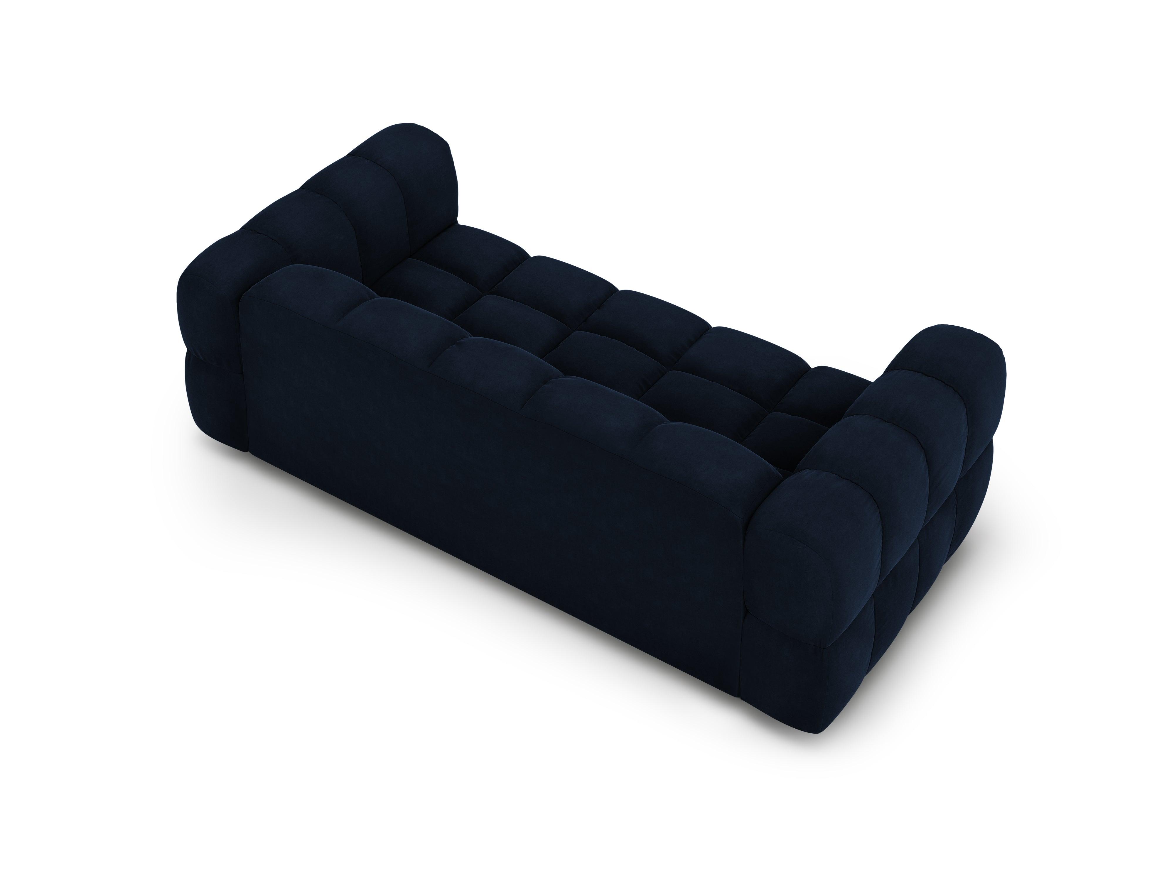 Sofa aksamitna 3-osobowa SKY granat królewski Cosmopolitan Design    Eye on Design