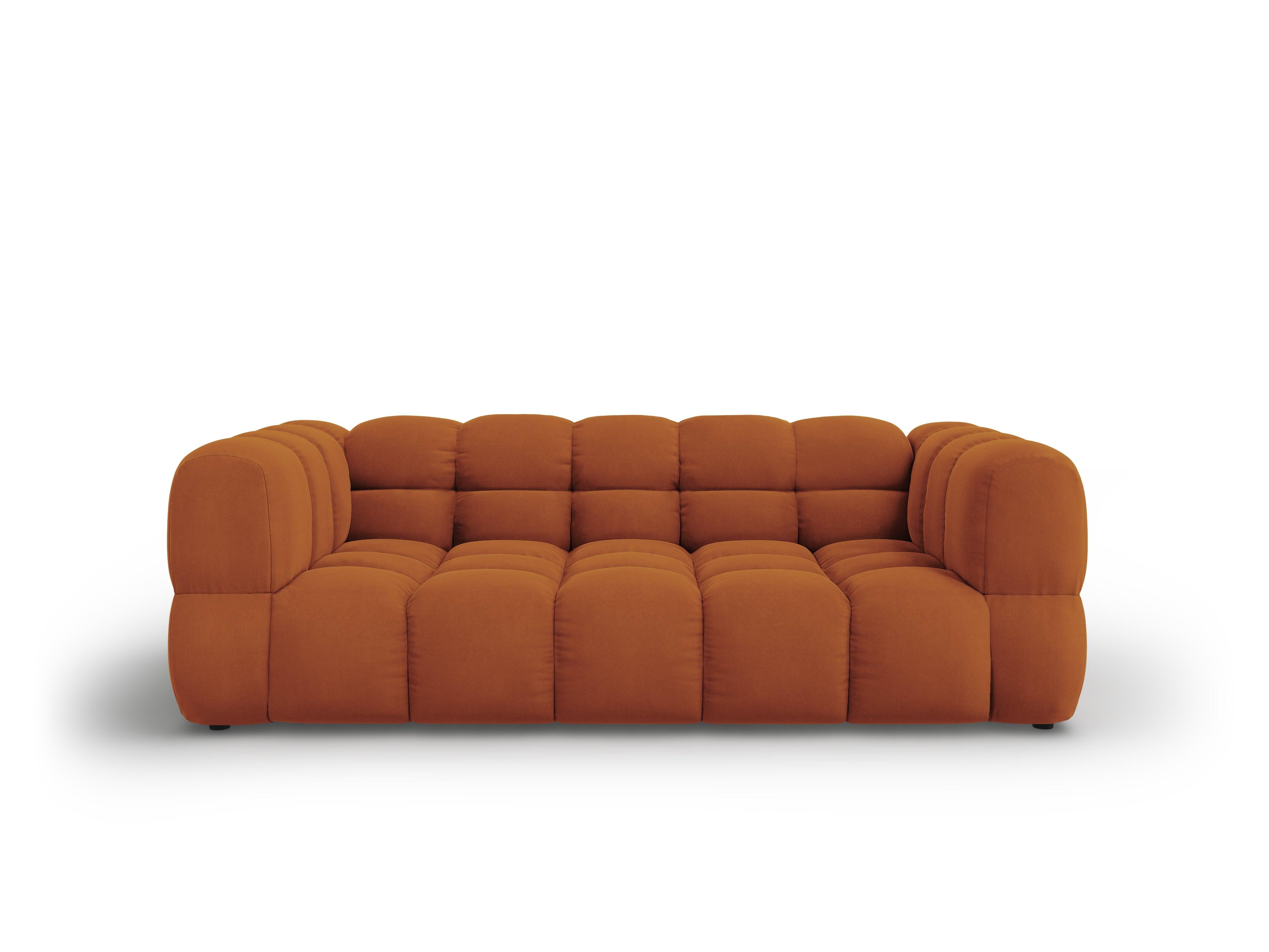 Sofa aksamitna 3-osobowa SKY terracotta Cosmopolitan Design    Eye on Design