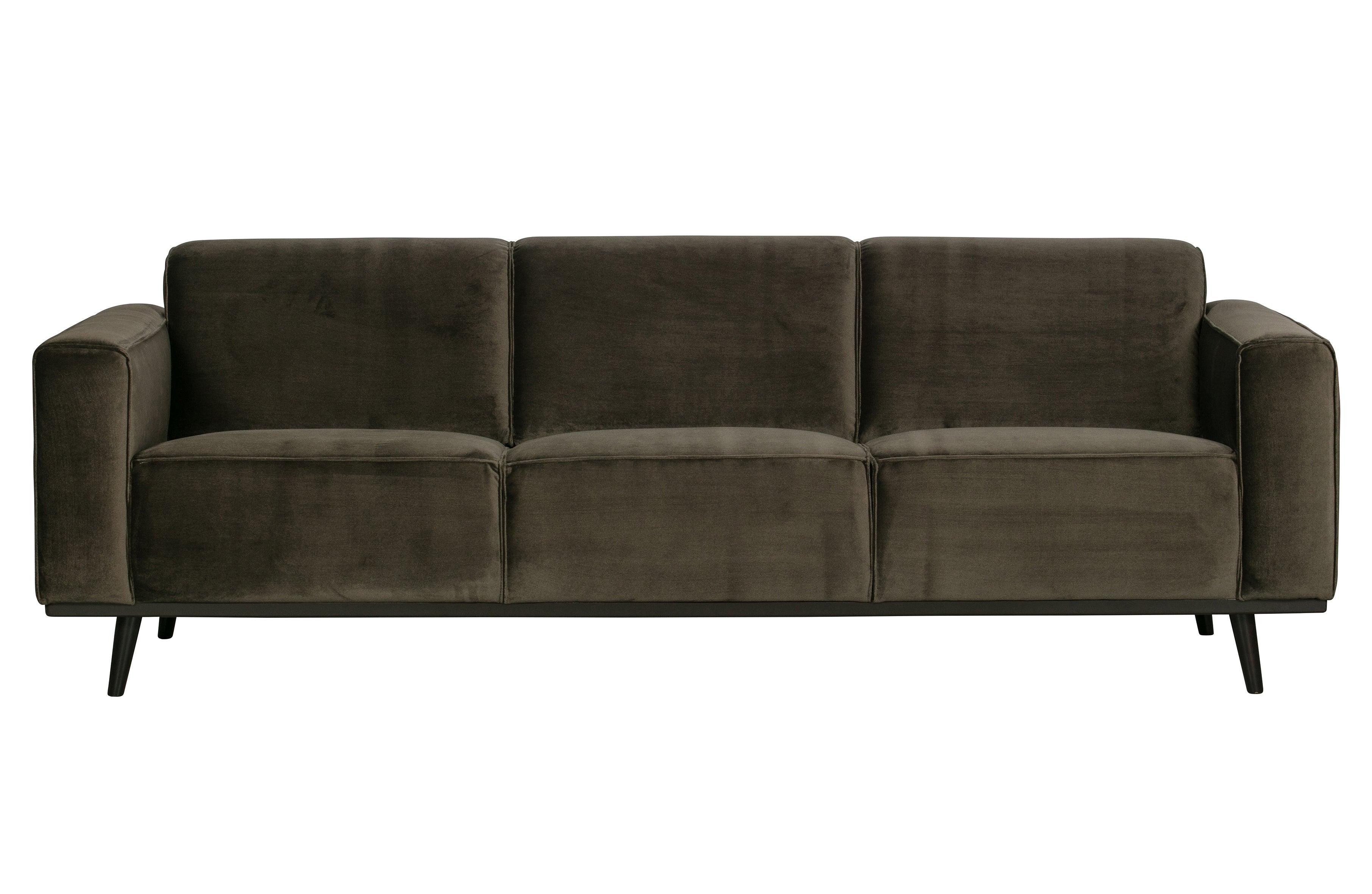 Sofa aksamitna 3-osobowa STATEMENT ciemnozielony Be Pure    Eye on Design