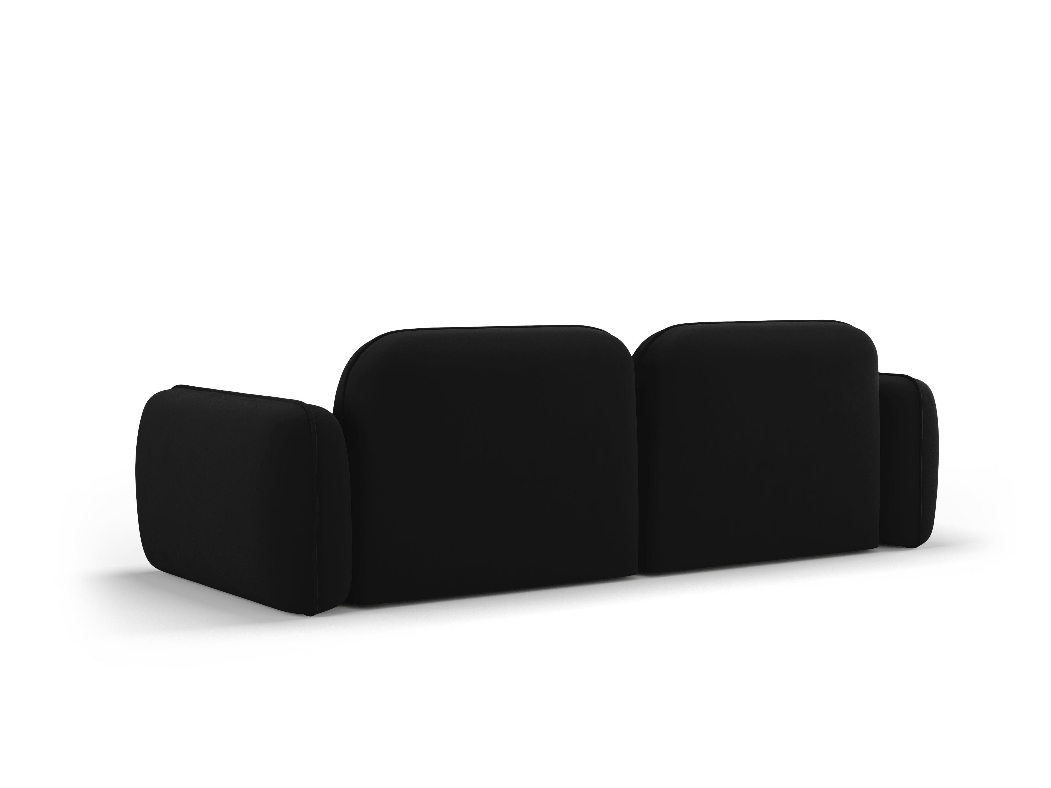 Sofa modułowa aksamitna 3-osobowa SYDNEY czarny Cosmopolitan Design    Eye on Design