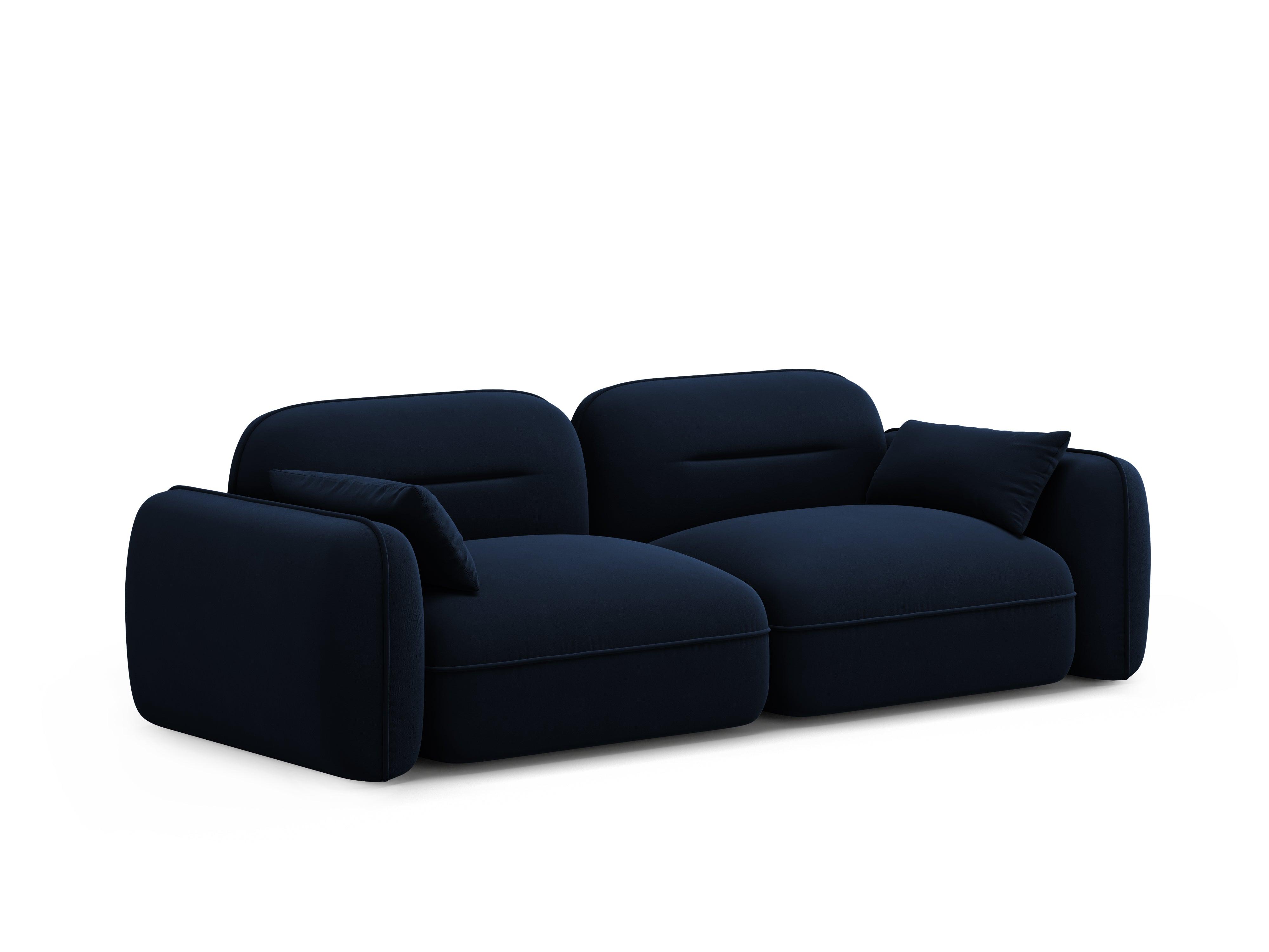 Sofa modułowa aksamitna 3-osobowa SYDNEY granat królewski Cosmopolitan Design    Eye on Design