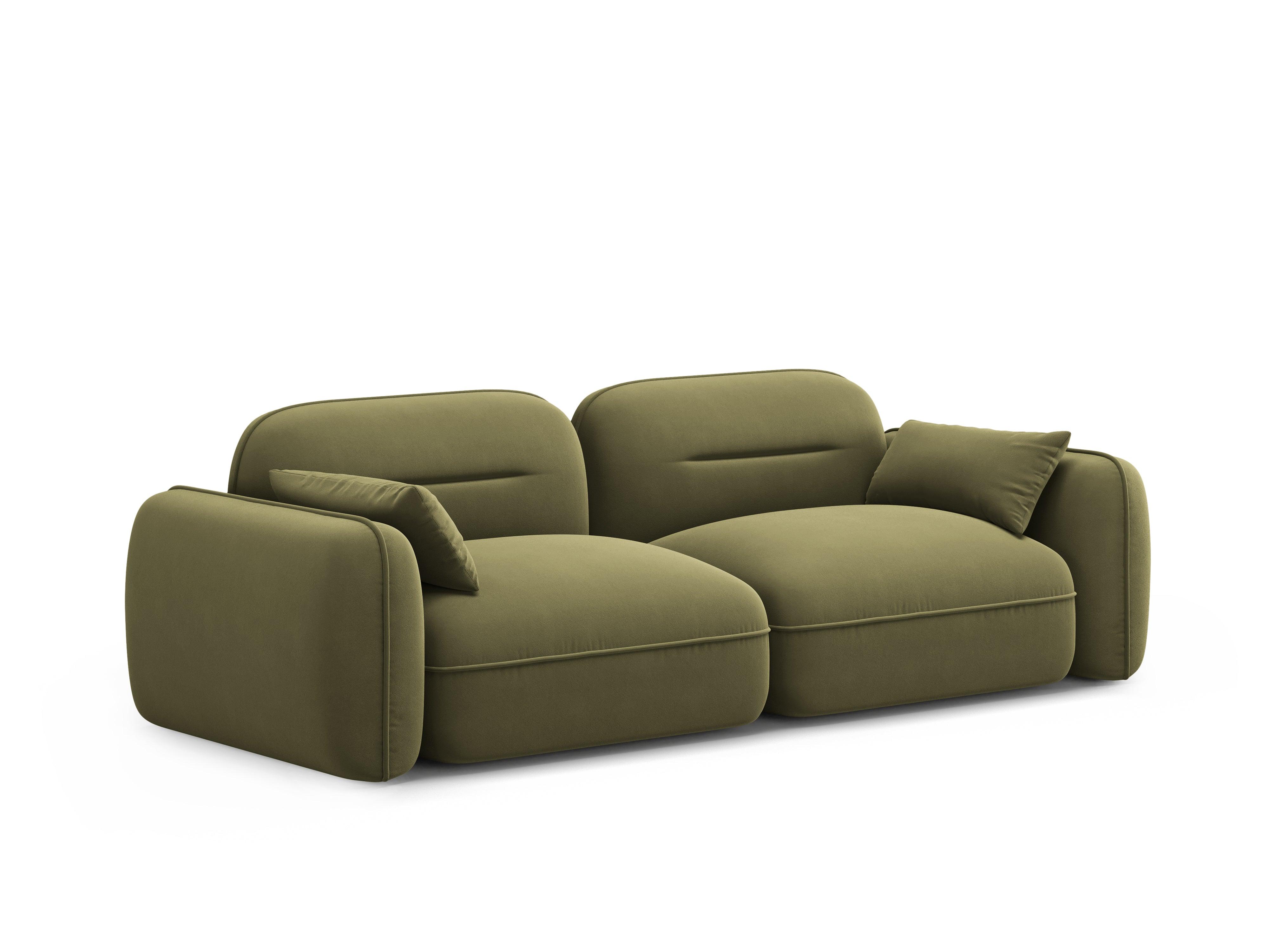 Sofa modułowa aksamitna 3-osobowa SYDNEY jasnozielony Cosmopolitan Design    Eye on Design