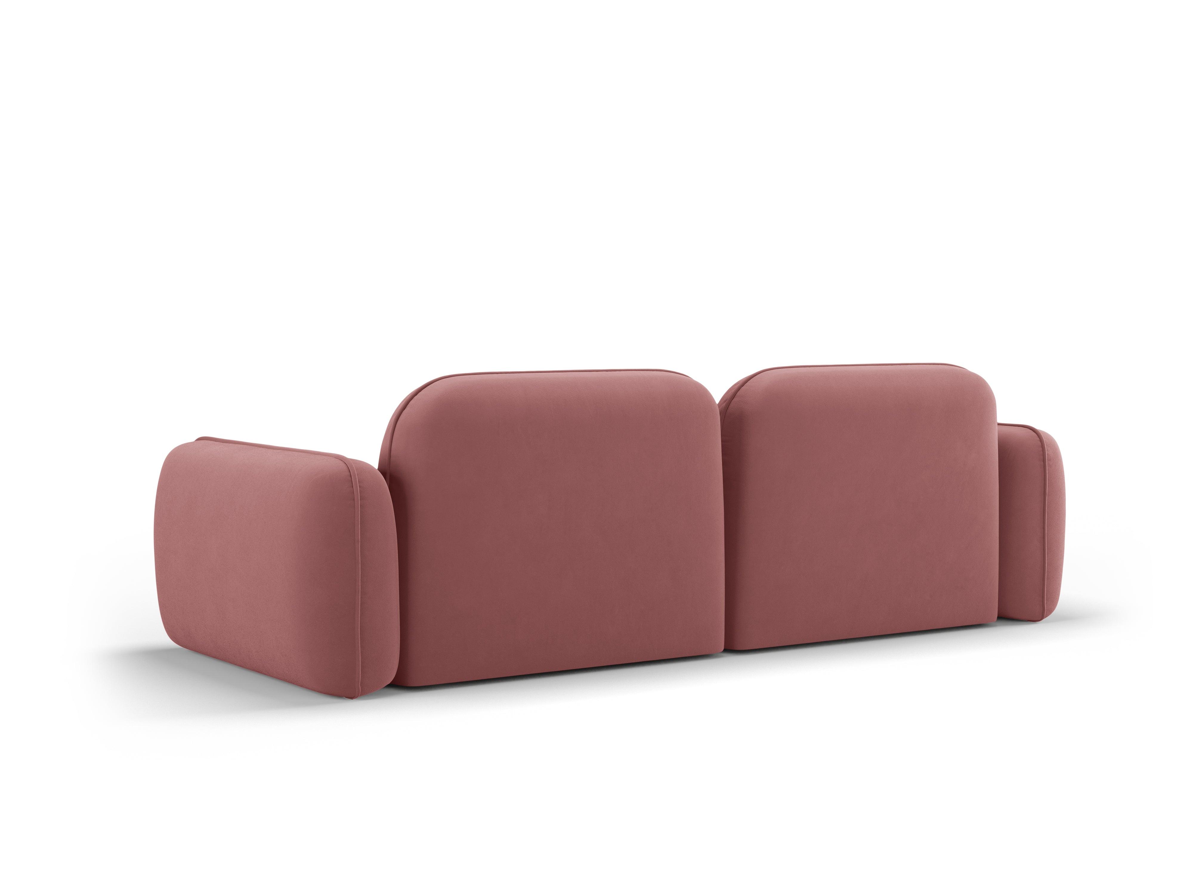 Sofa modułowa aksamitna 3-osobowa SYDNEY łososiowa Cosmopolitan Design    Eye on Design