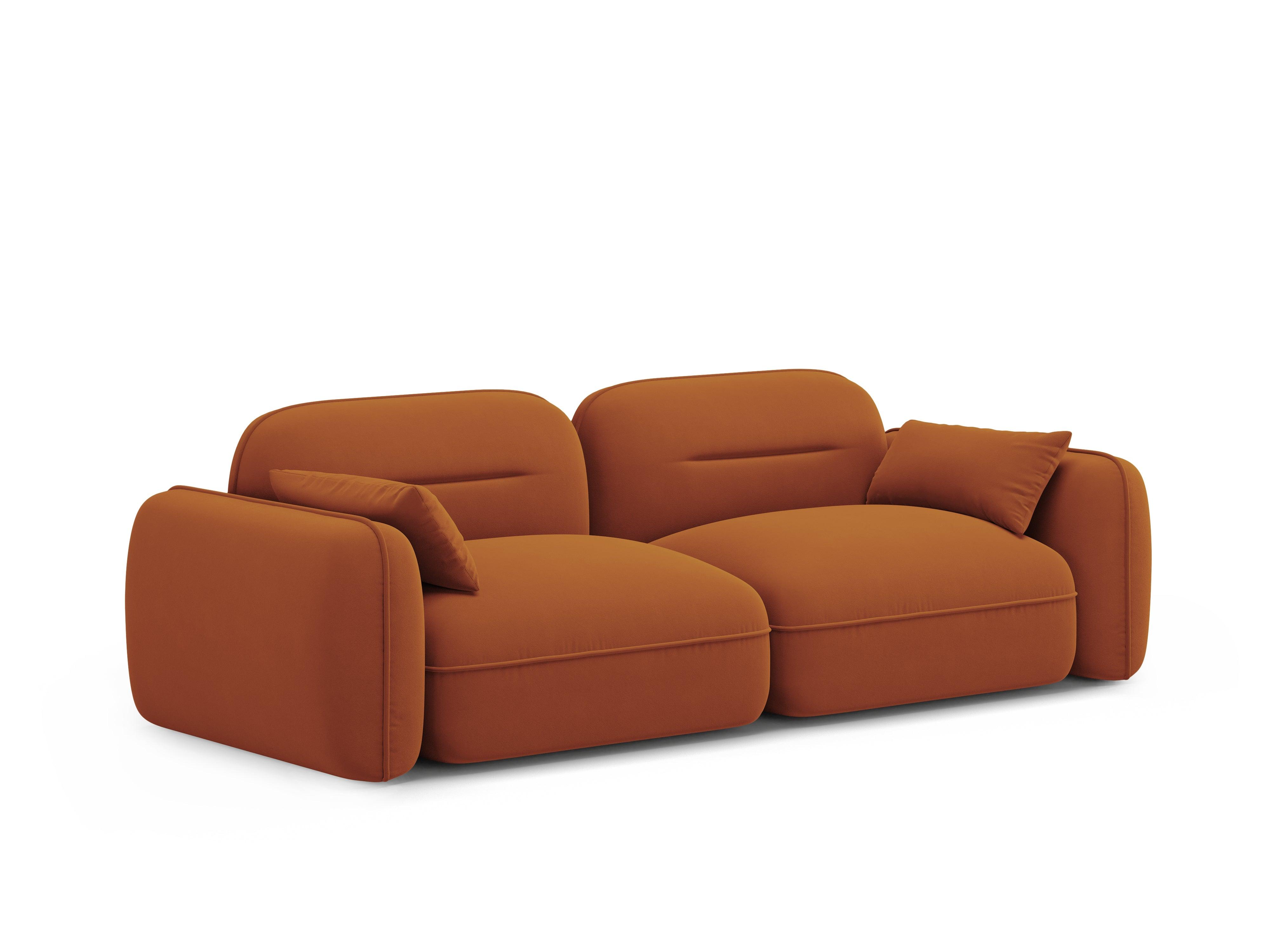 Sofa modułowa aksamitna 3-osobowa SYDNEY terracotta Cosmopolitan Design    Eye on Design