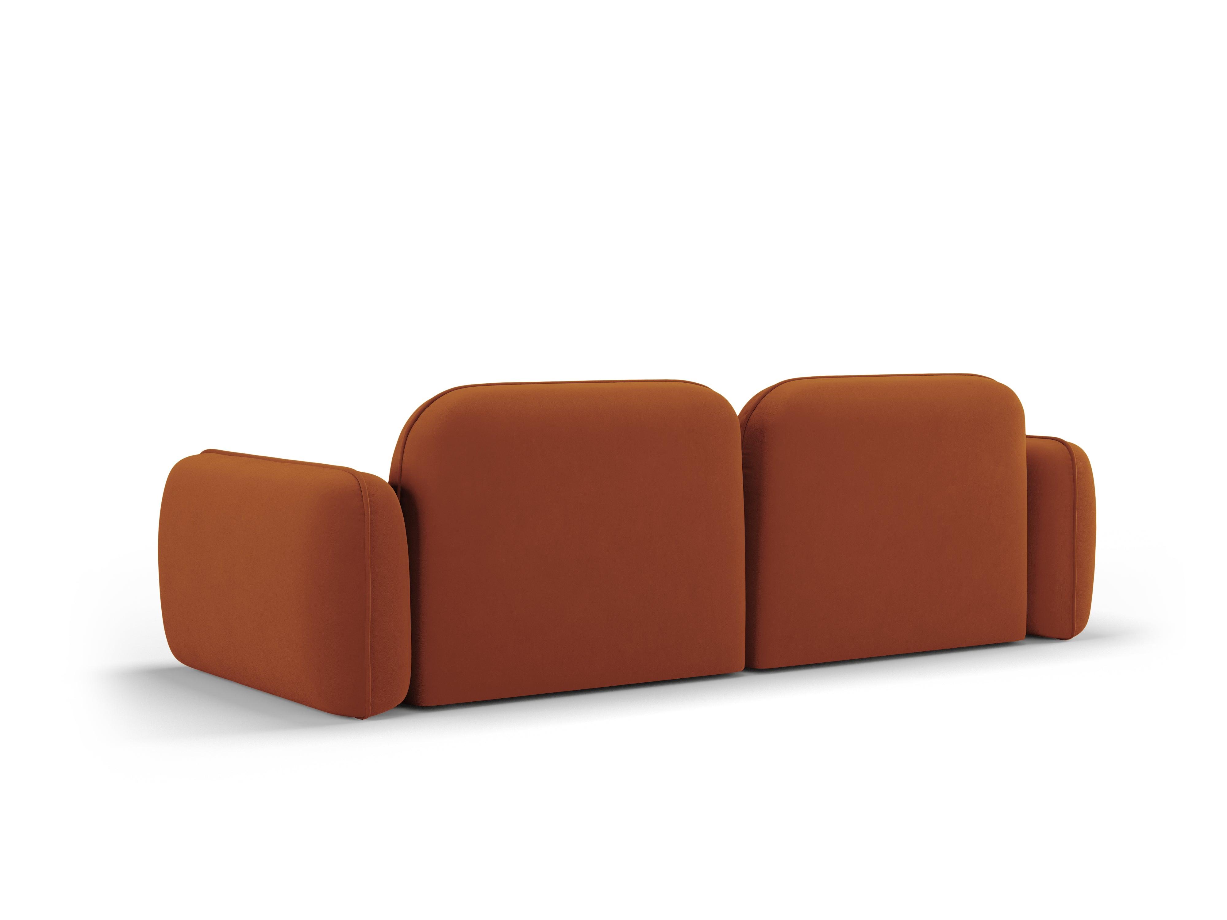 Sofa modułowa aksamitna 3-osobowa SYDNEY terracotta Cosmopolitan Design    Eye on Design