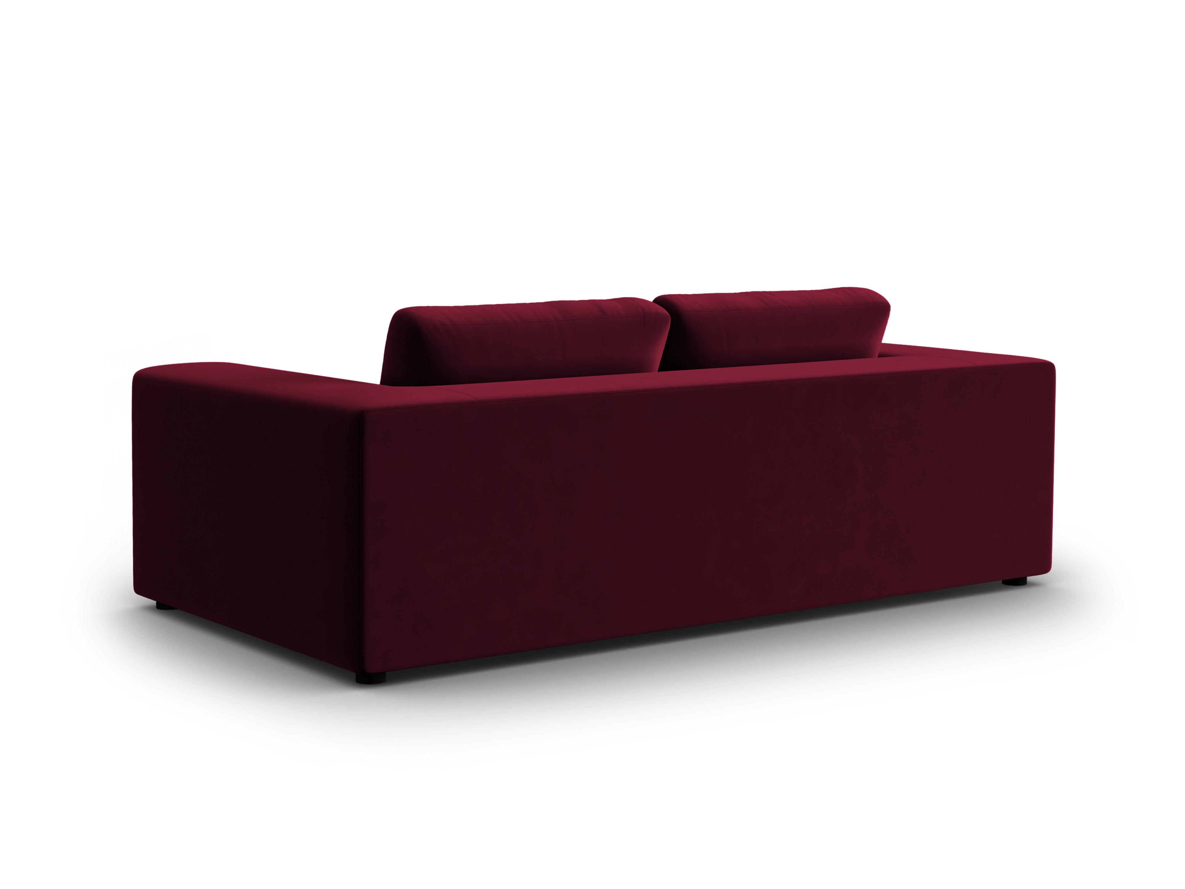 Sofa aksamitna 3-osobowa TENDANCE bordowy CXL by Christian Lacroix    Eye on Design