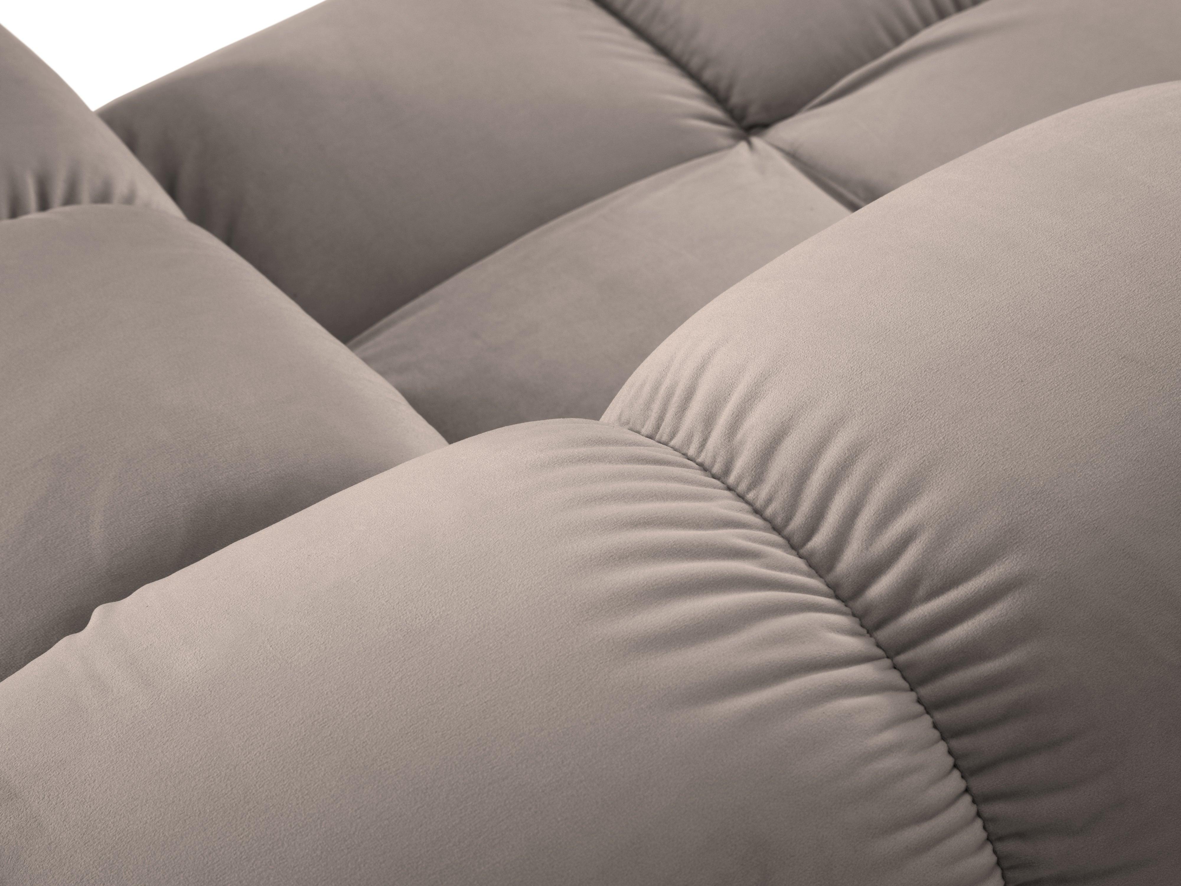 Sofa aksamitna 3-osobowa TROPEA cappuccino Milo Casa    Eye on Design