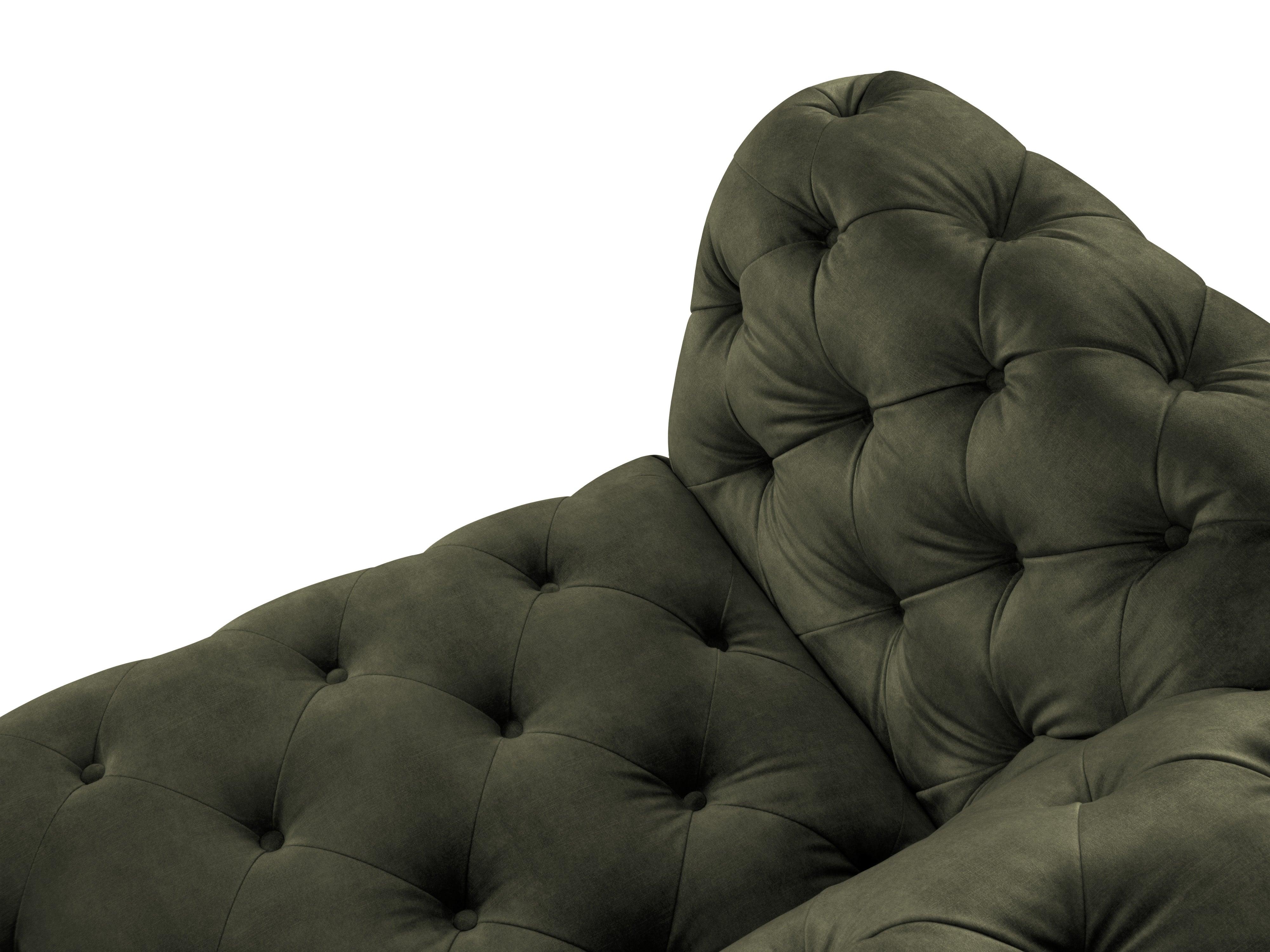 Sofa aksamitna 4-osobowa LOGE ciemnozielony Windsor & Co    Eye on Design