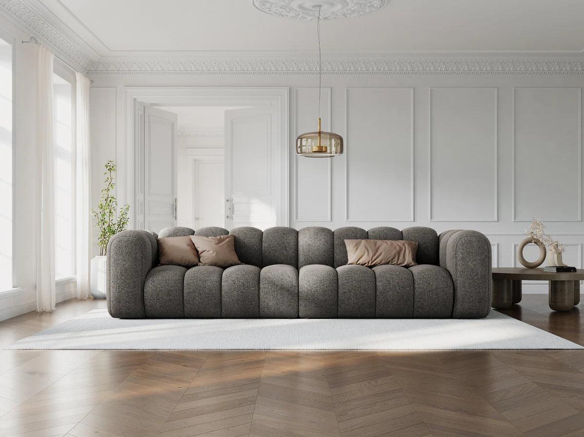 Sofa aksamitna 4-osobowa SKYLER beżowy Interieurs 86    Eye on Design