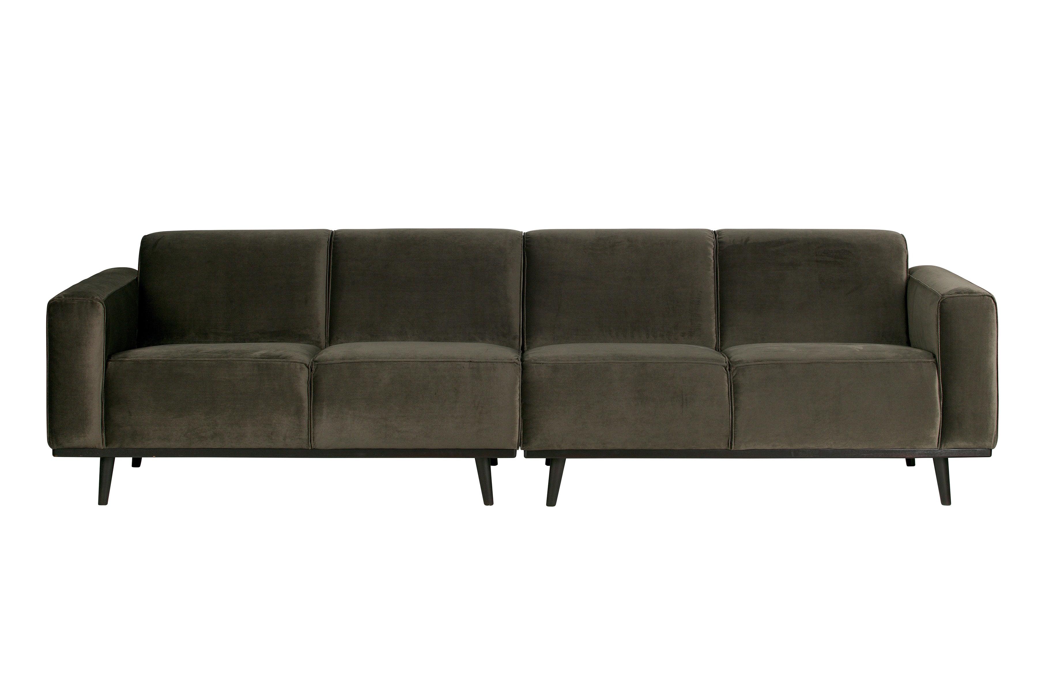 Sofa aksamitna 4-osobowa STATEMENT ciemnozielony Be Pure    Eye on Design