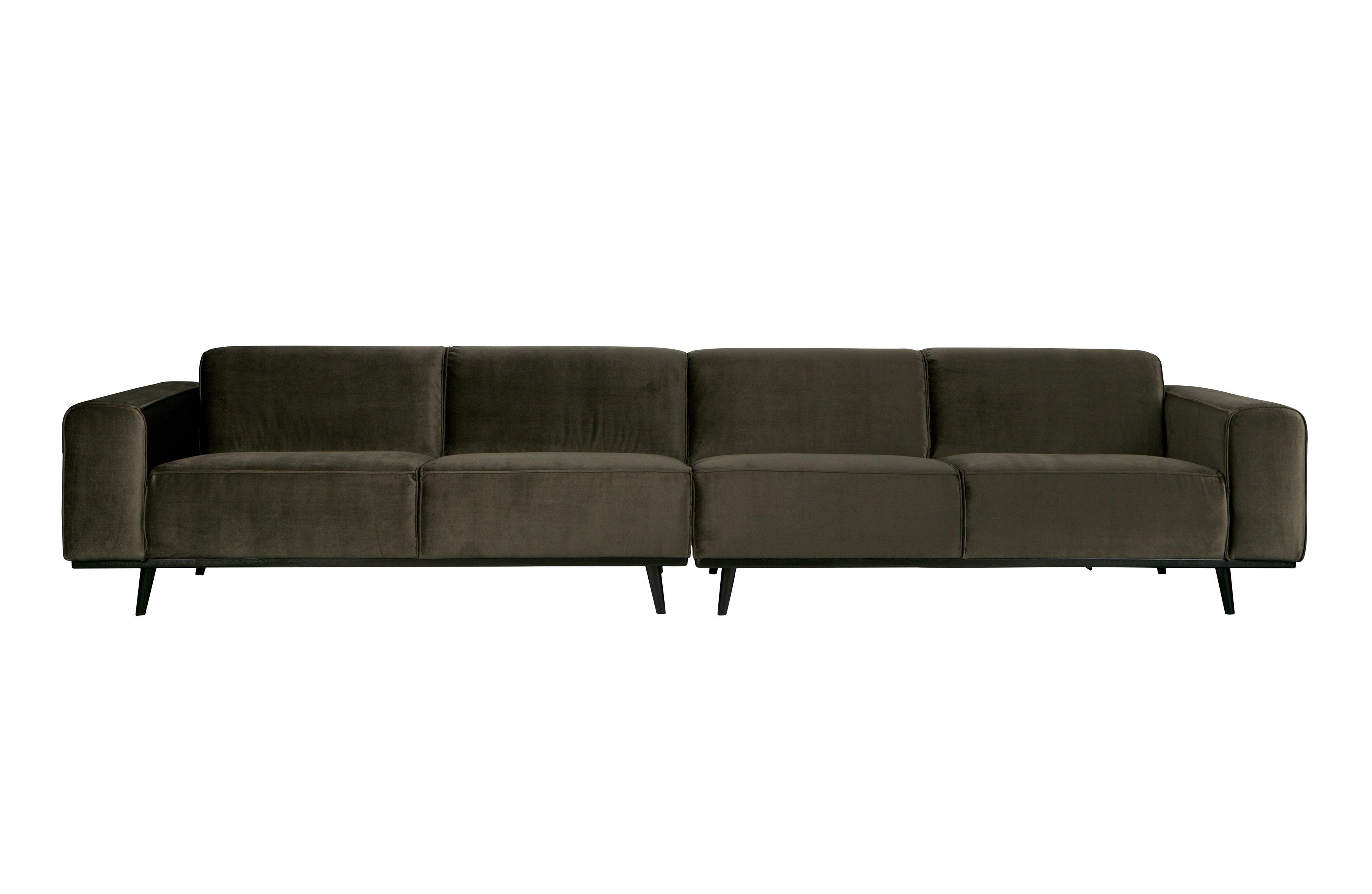 Sofa aksamitna 4-osobowa STATEMENT ciemnozielony Be Pure 372 cm   Eye on Design