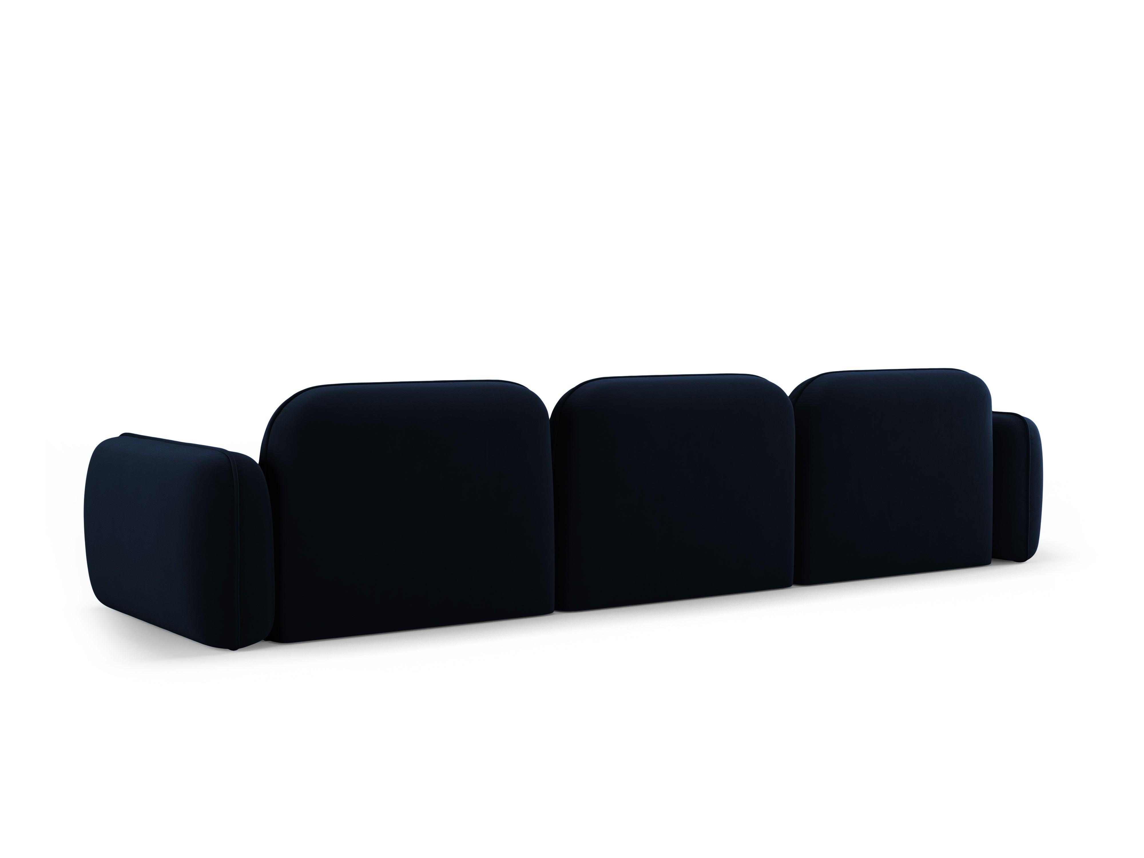 Sofa modułowa aksamitna 4-osobowa SYDNEY granat królewski Cosmopolitan Design    Eye on Design