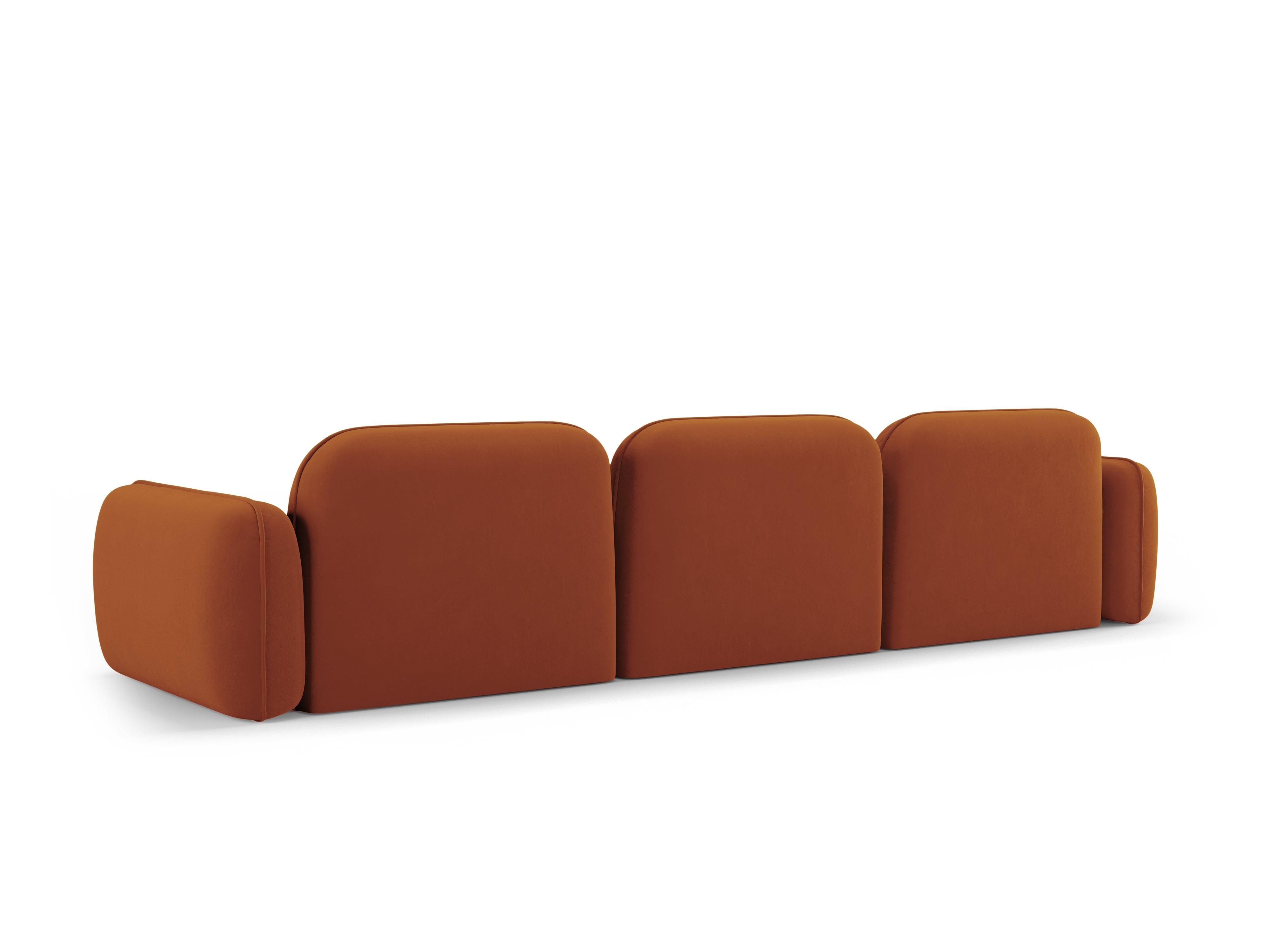 Sofa modułowa aksamitna 4-osobowa SYDNEY terracotta Cosmopolitan Design    Eye on Design