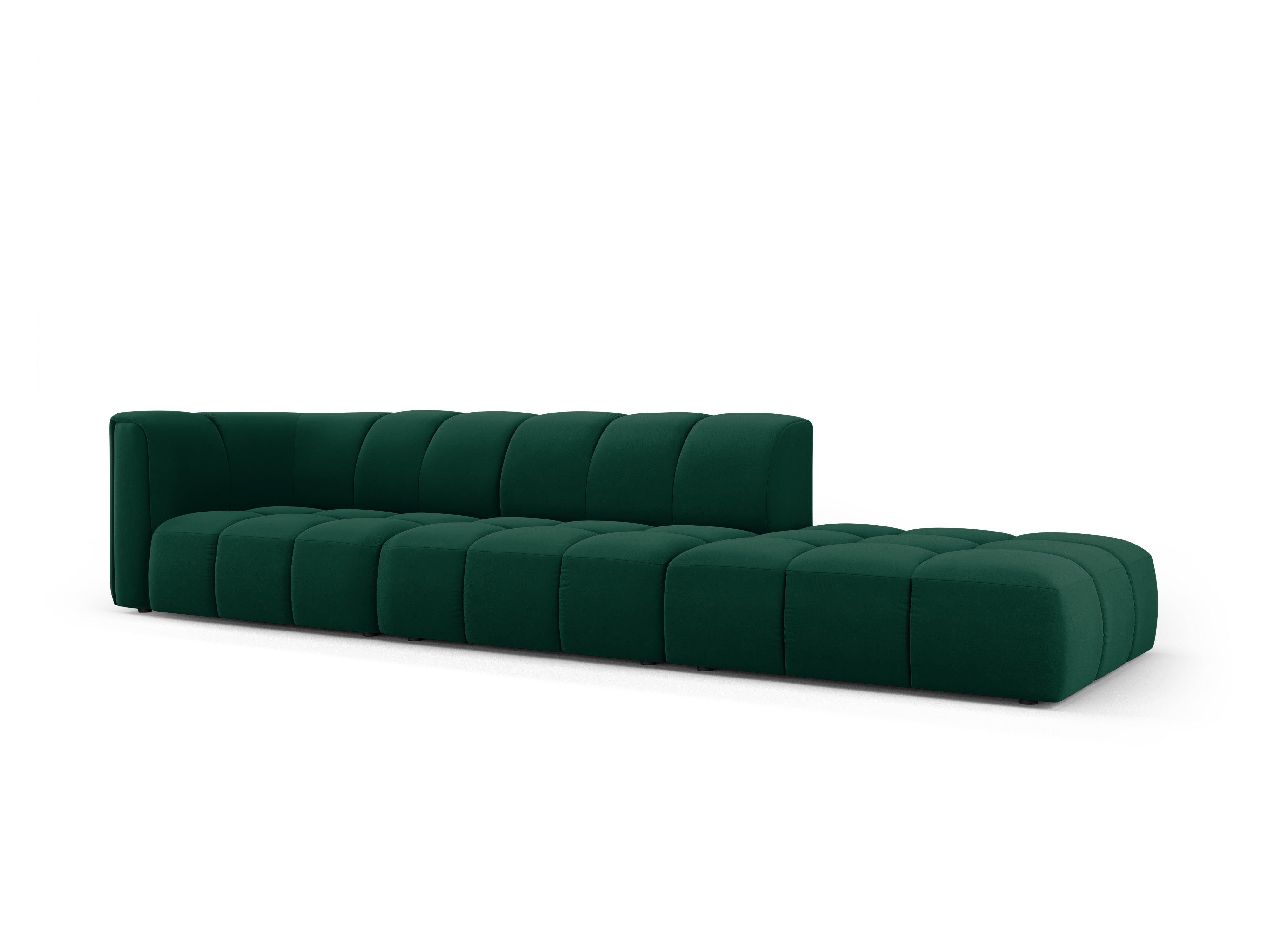 Sofa aksamitna prawostronna FRANCESCA butelkowa zieleń Milo Casa    Eye on Design