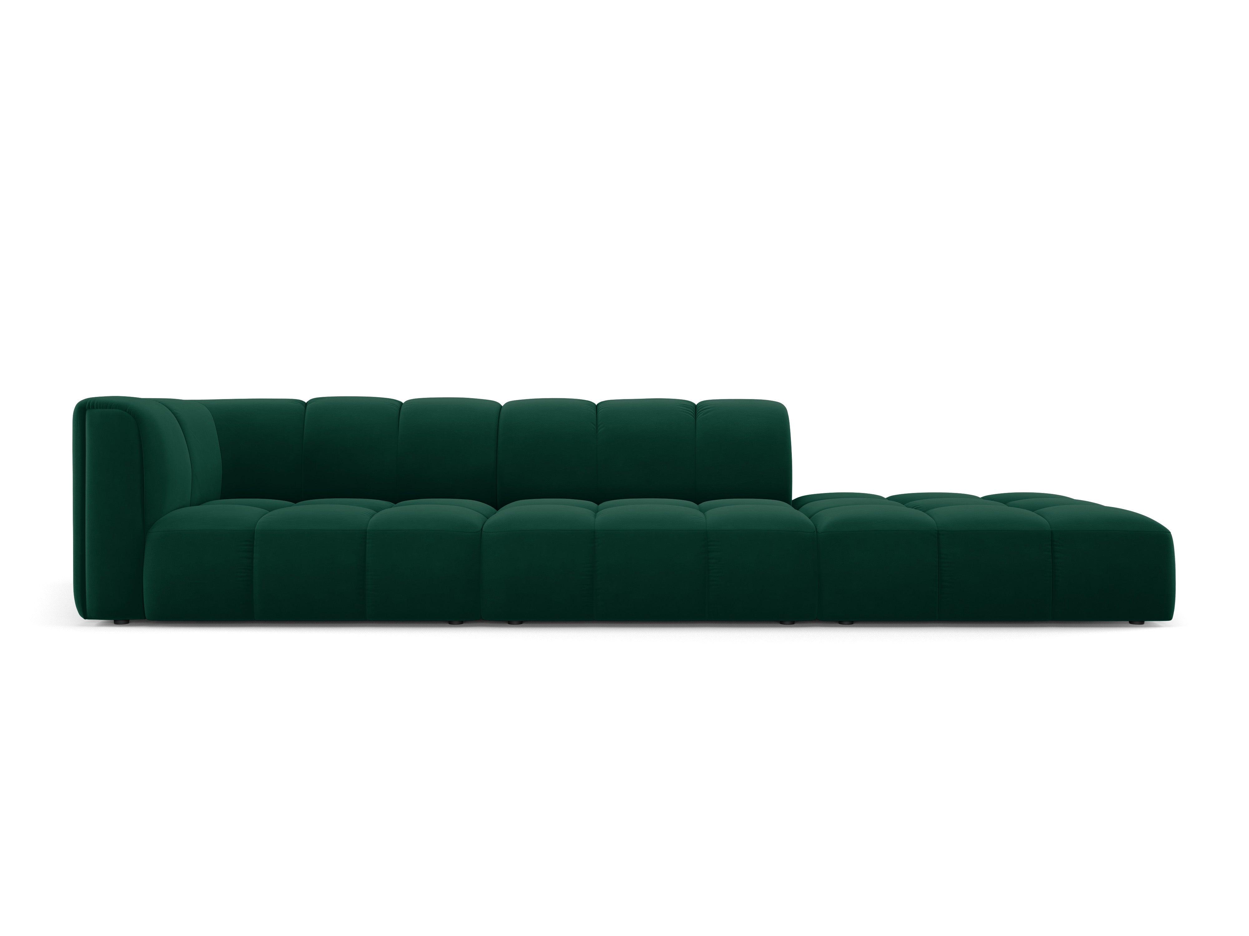 Sofa aksamitna prawostronna FRANCESCA butelkowa zieleń Milo Casa    Eye on Design