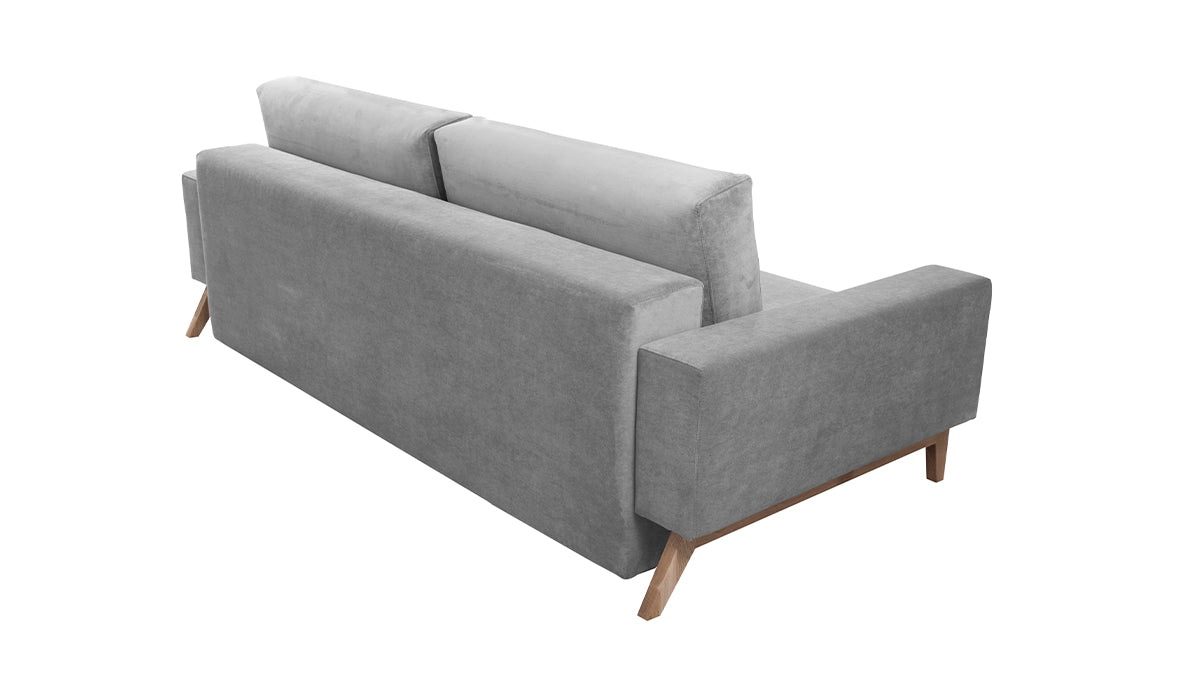 Duna folding sofa with an oak base