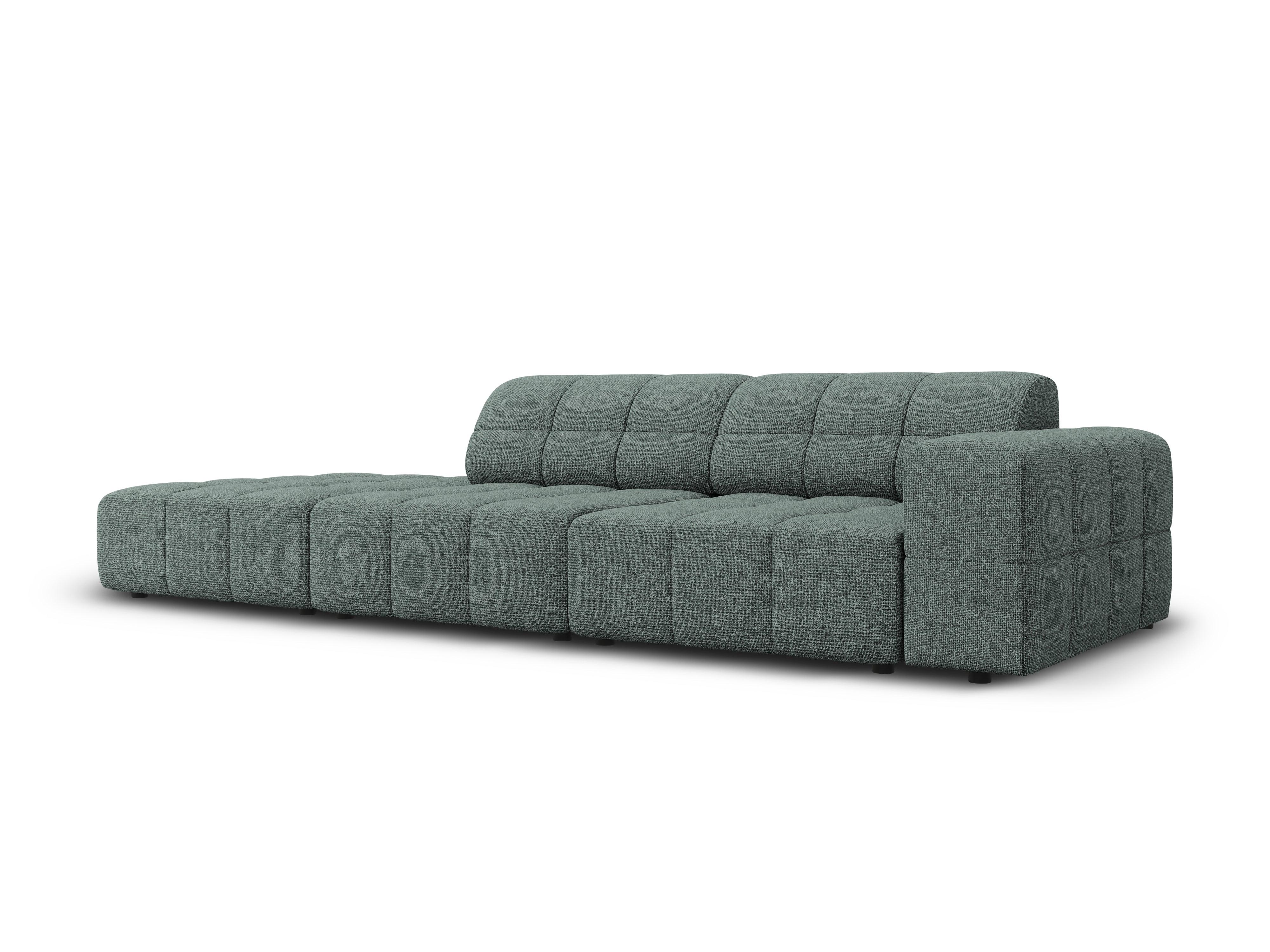 Sofa lewostronna 3-osobowa CHICAGO petrol szenil Cosmopolitan Design    Eye on Design