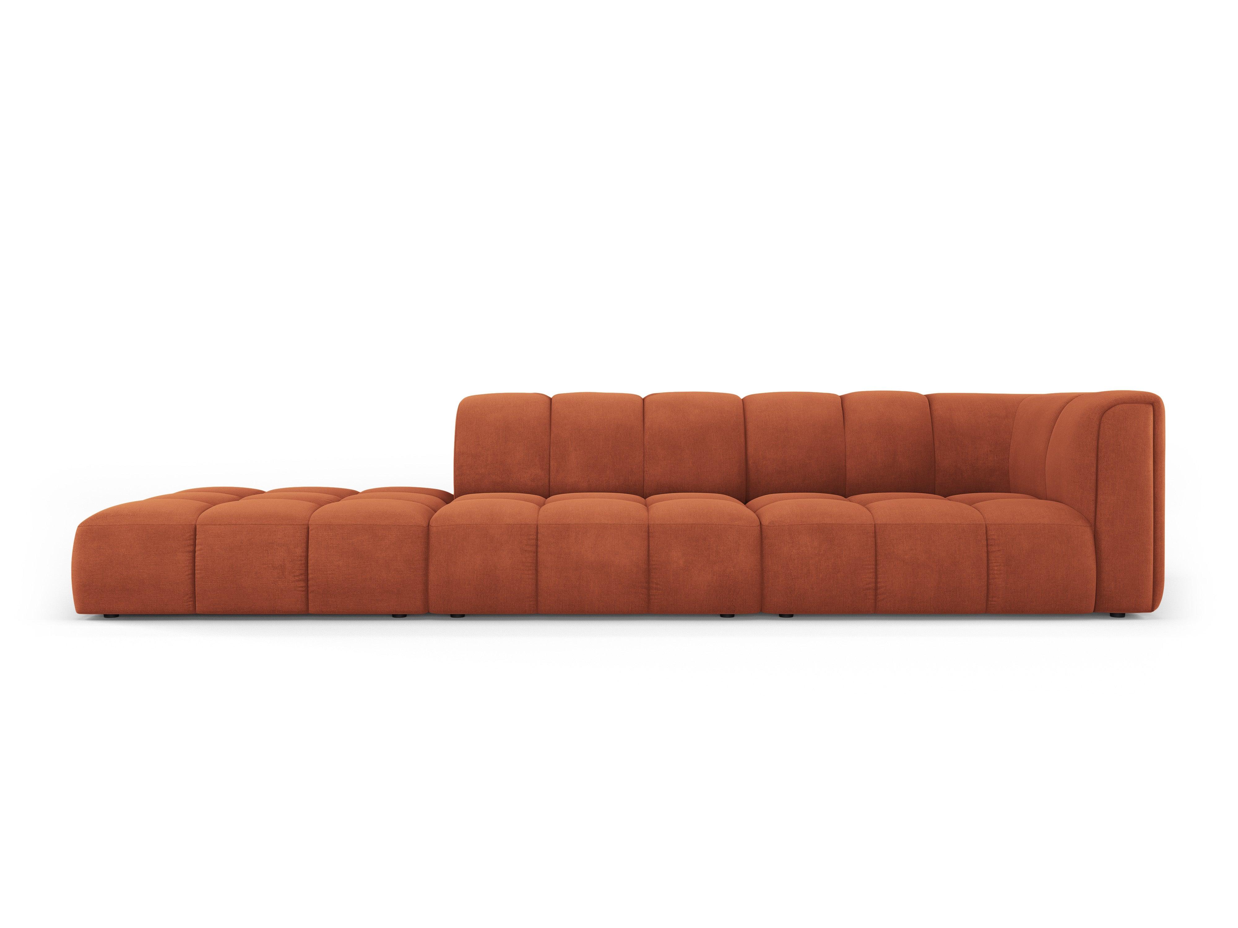 Sofa lewostronna FRANCESCA terracotta szenil Milo Casa    Eye on Design