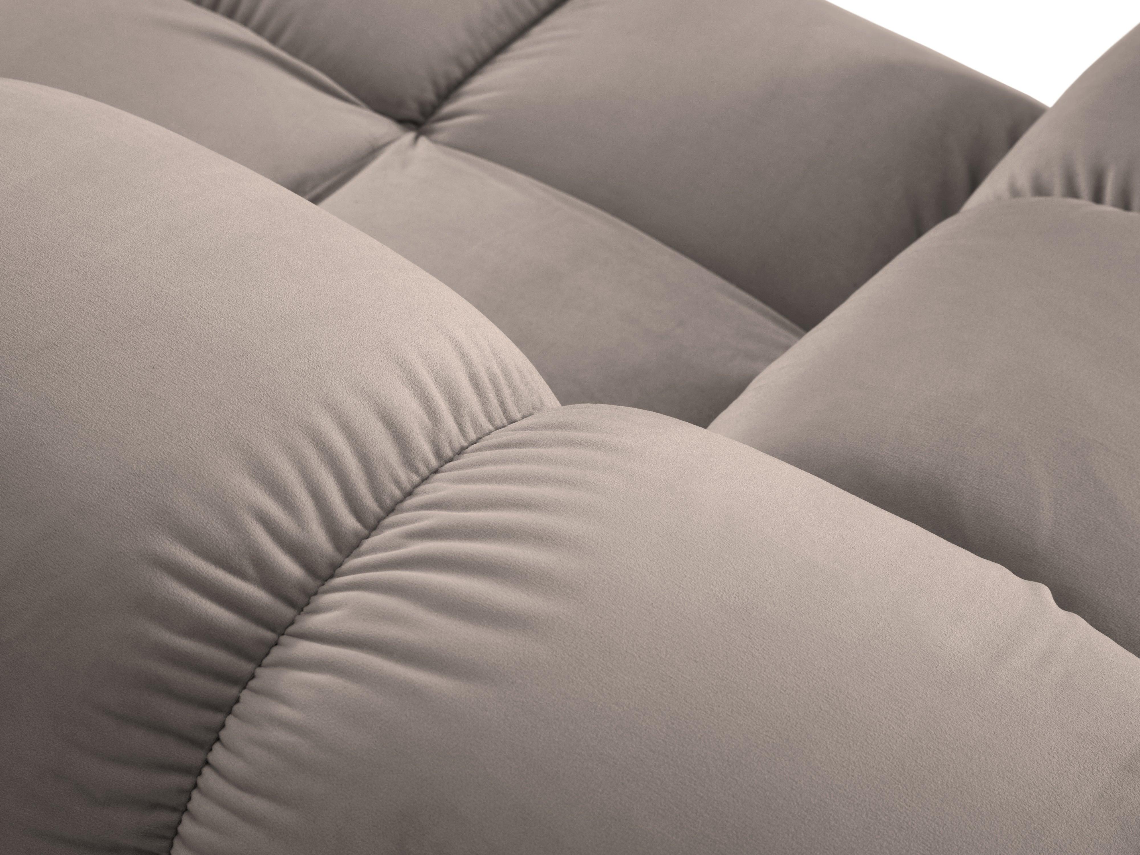 Sofa modułowa aksamitna prawostronna 4-osobowa TROPEA cappuccino Milo Casa    Eye on Design