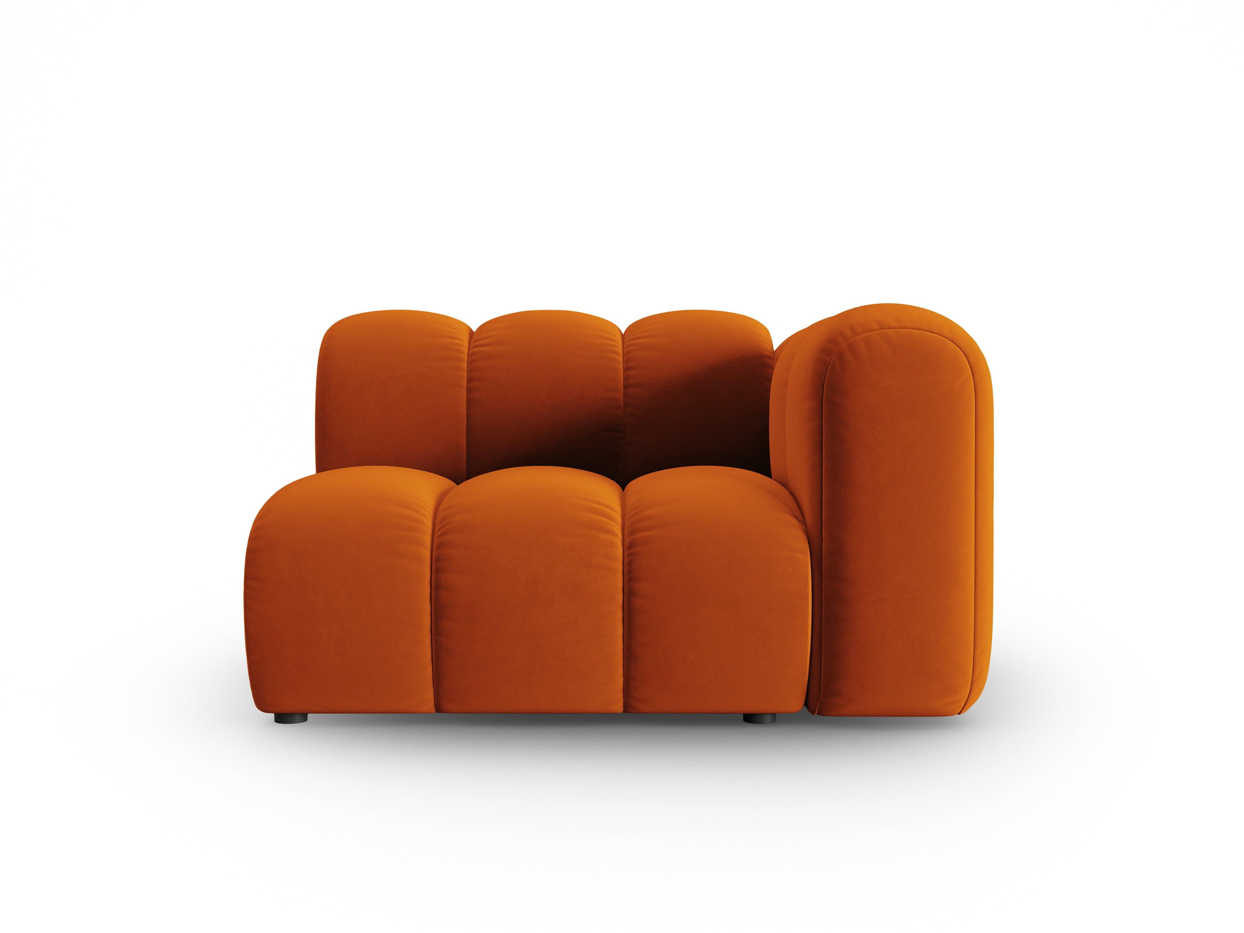 Sofa modułowa aksamitna prawostronna SKYLER ceglany - element końcowy Interieurs 86    Eye on Design