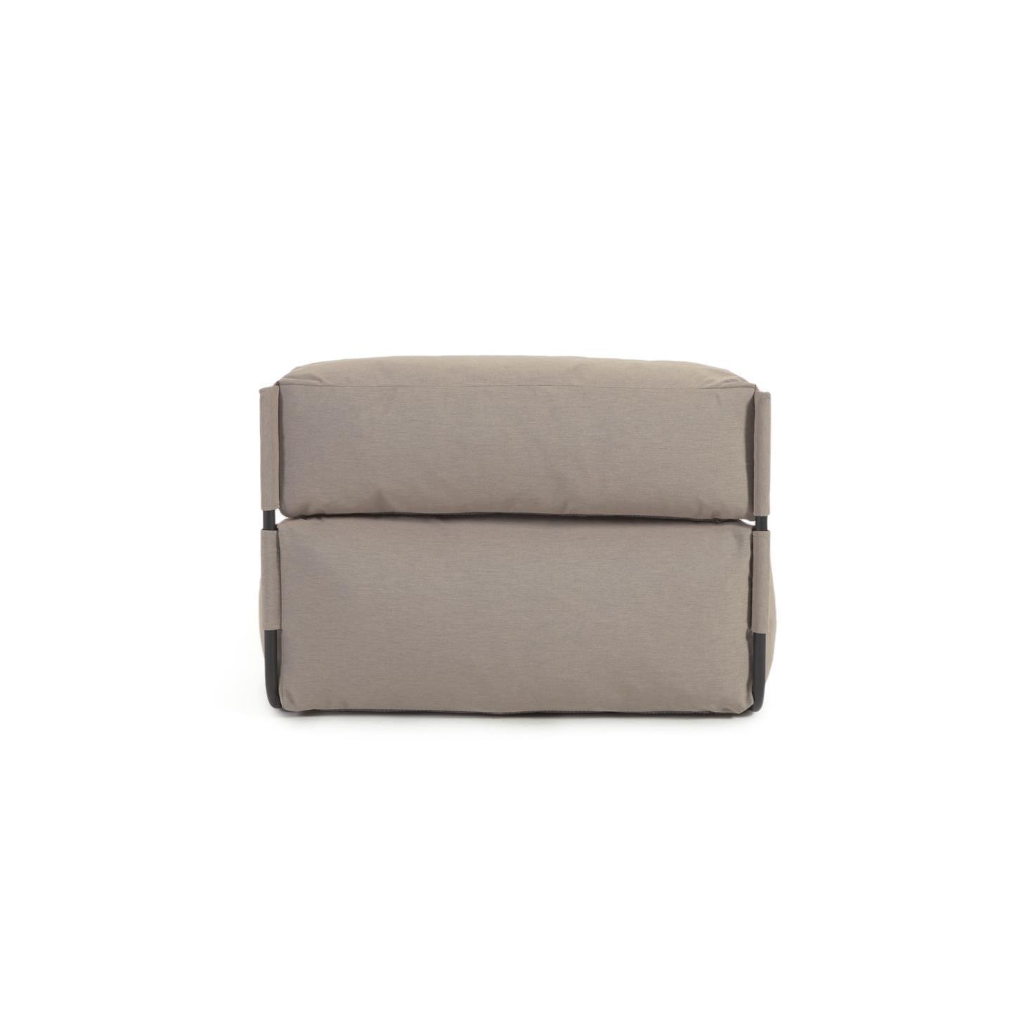 Sofa modułowa ogrodowa SQUARE - szezlong khaki La Forma    Eye on Design